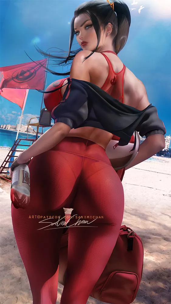 Azula at the beach (SakimiChan) [Avatar: The Last Airbender] posted by Kuro-Oji