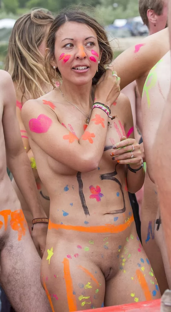 Babe from Rosklide festival Nude run posted by redditphotosonly