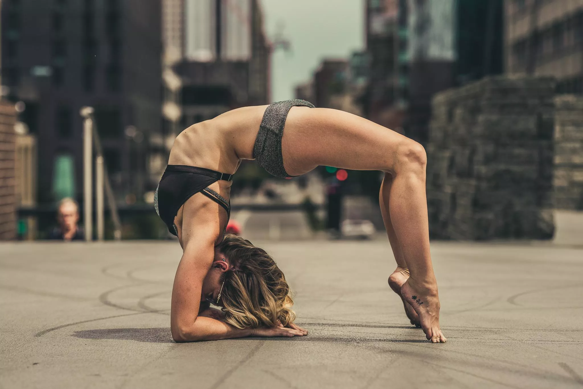 Backbend in the city posted by YogaPhotographer