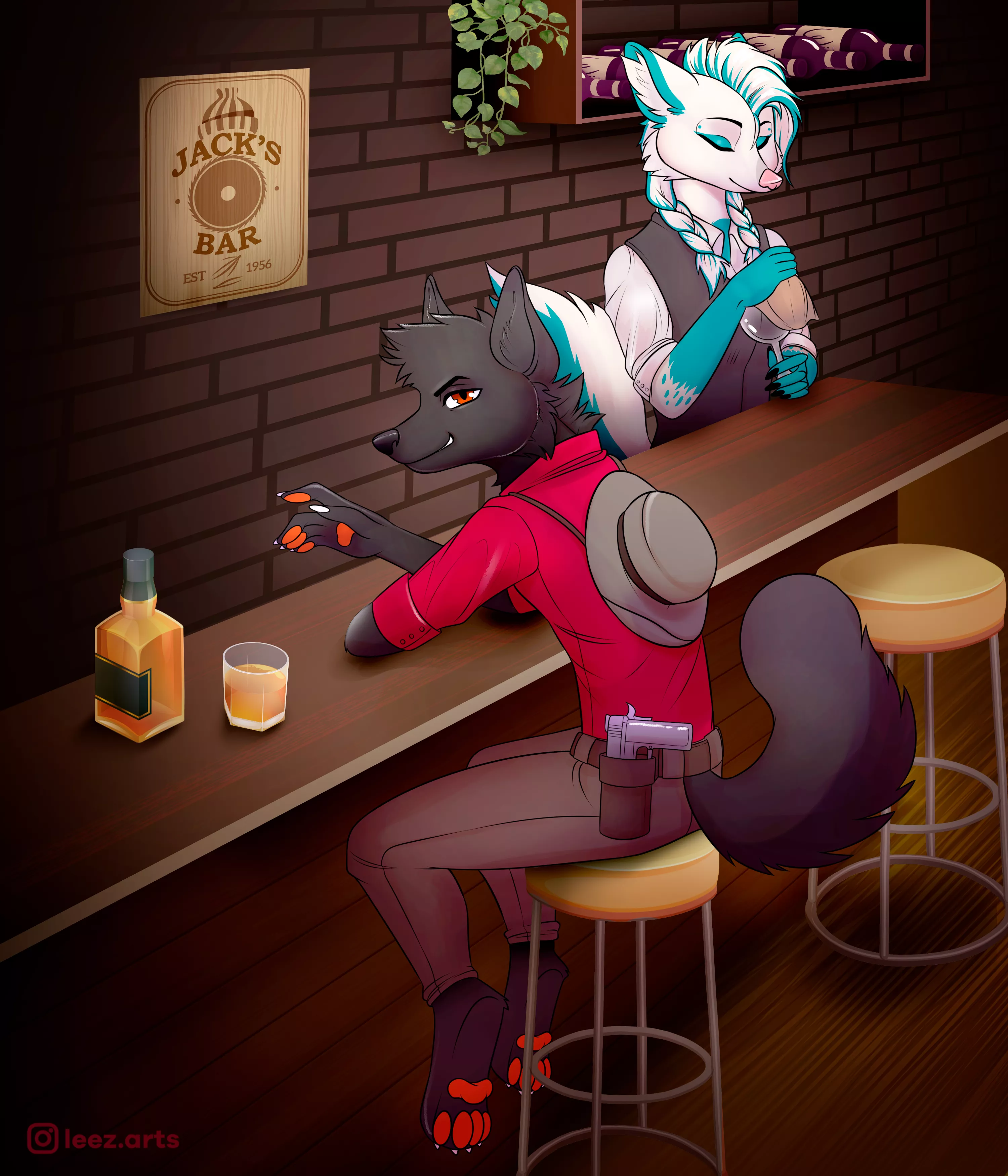 Bar YCH by me (slots open) posted by Leez_Arts