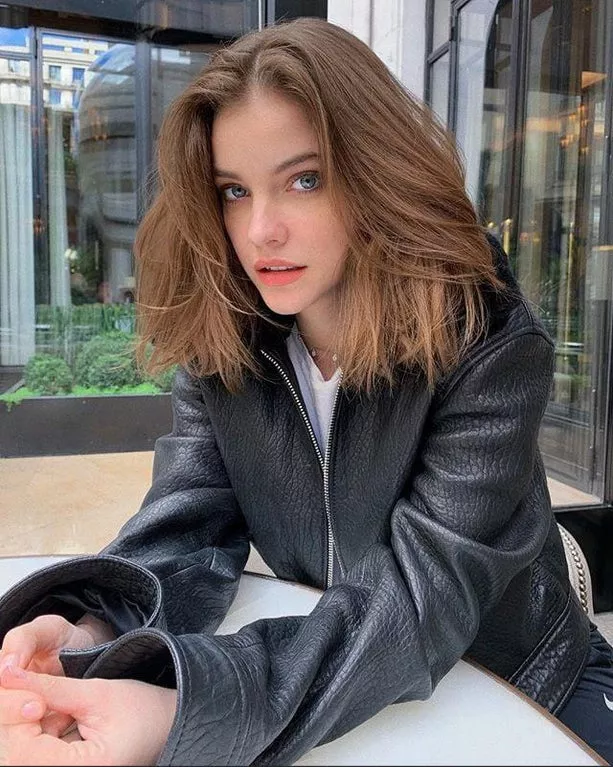 Barbara Palvin leather jacket posted by sweet8lb6ozbabyjesus