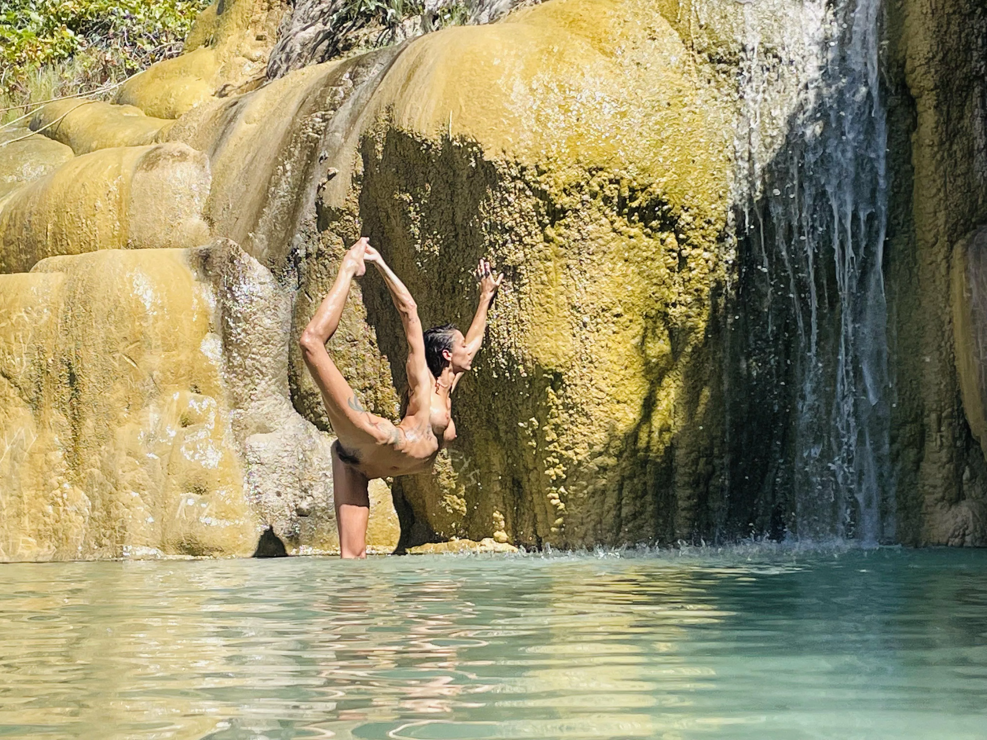 Basking at the falls posted by iamstillunlearning