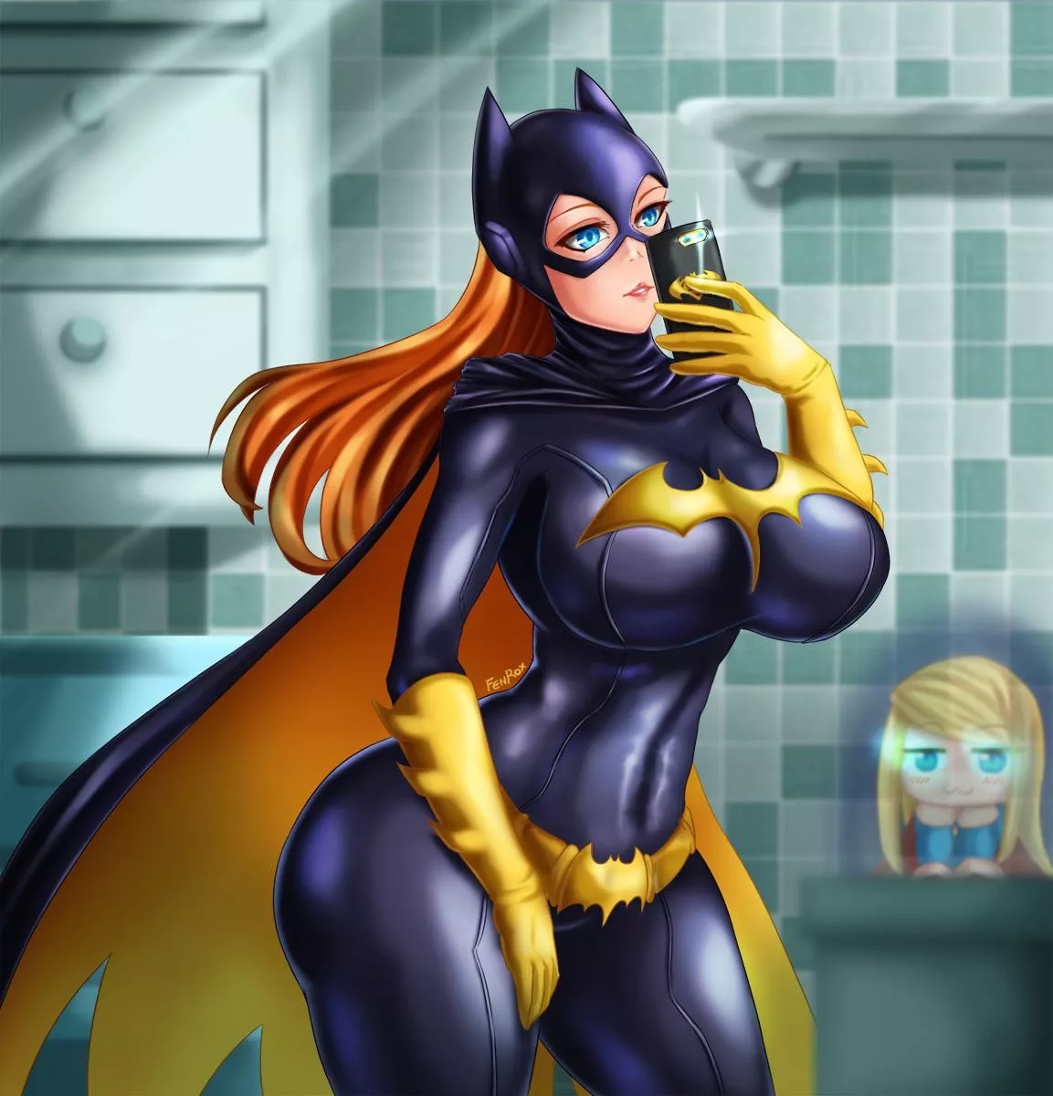 Batgirl selfie posted by organizeit2