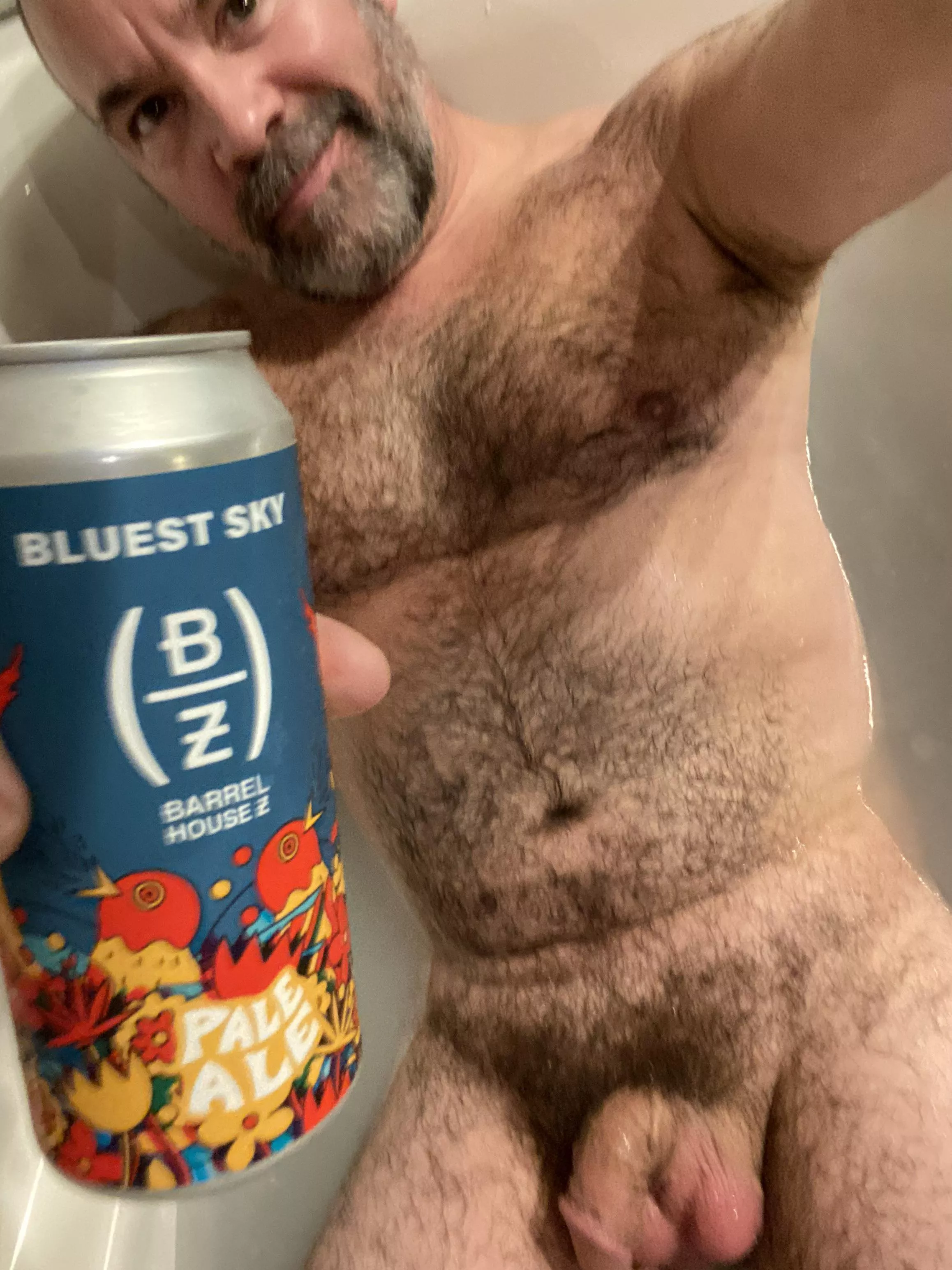 Bath and a beer anyone? posted by hairy_monkee