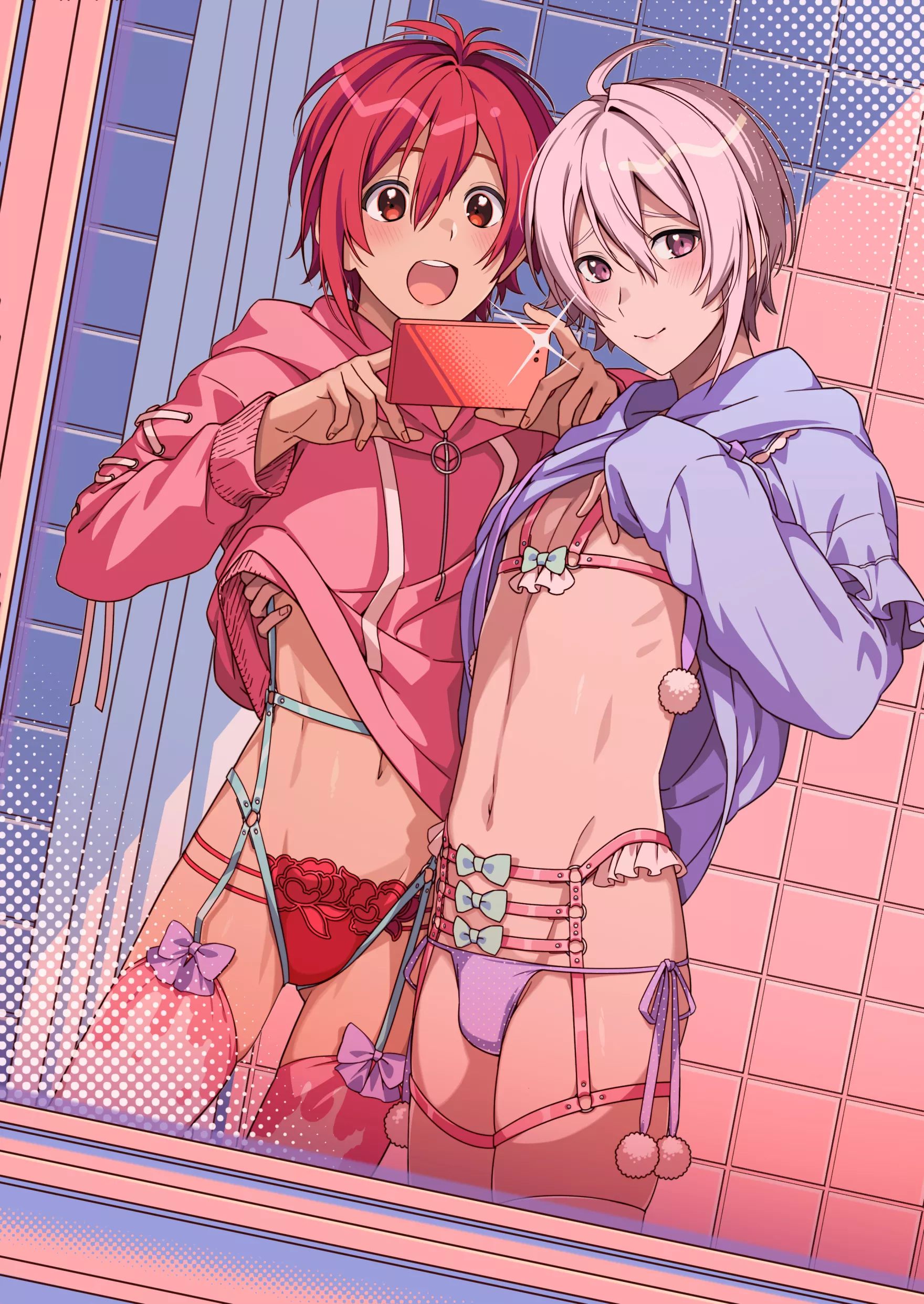 Bathroom Selfie (@sokr_030) posted by HiguchiYuuya