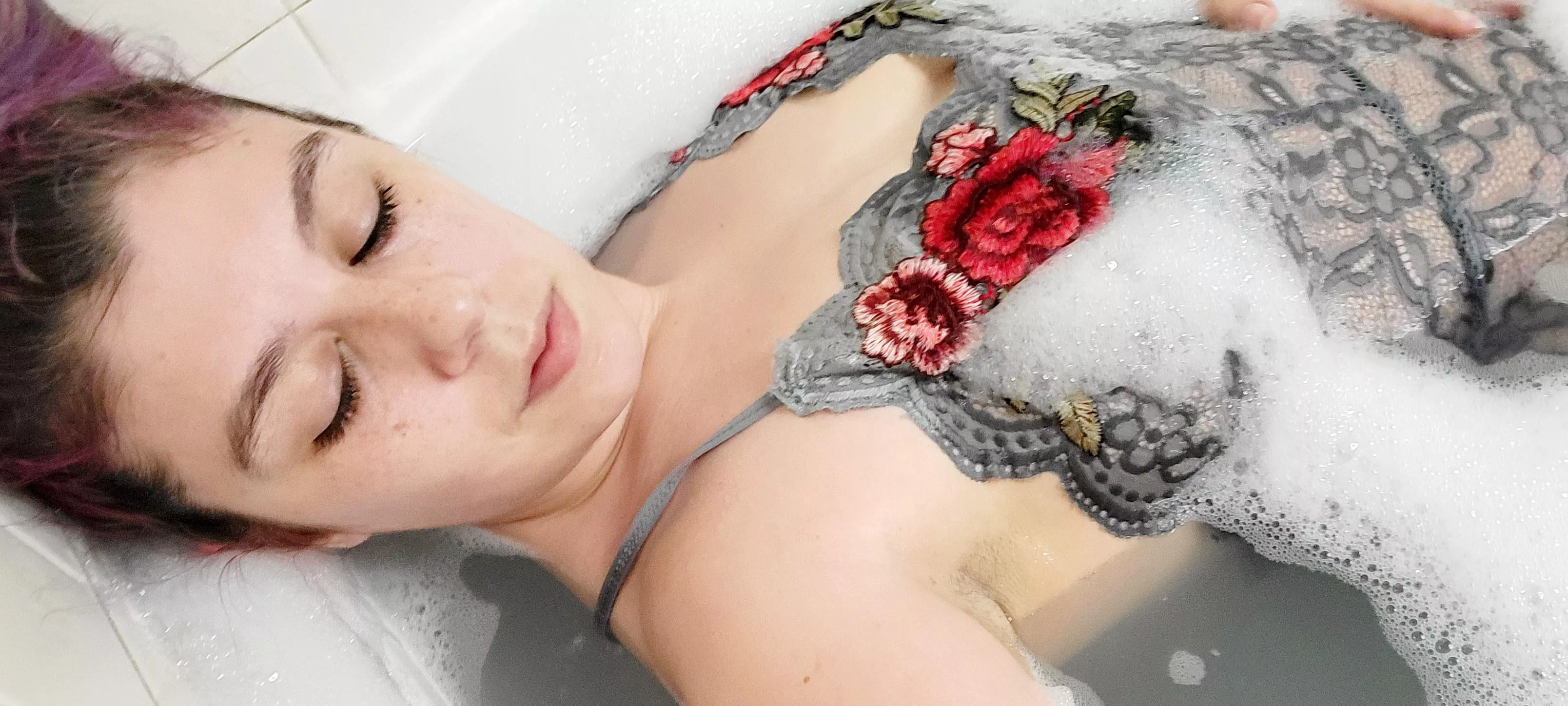 Baths and lingerie are definitely a great combo 33 bi [f] posted by CherryBerry4u87