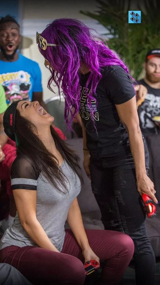 Bayley and Sasha posted by DeffiantGamer