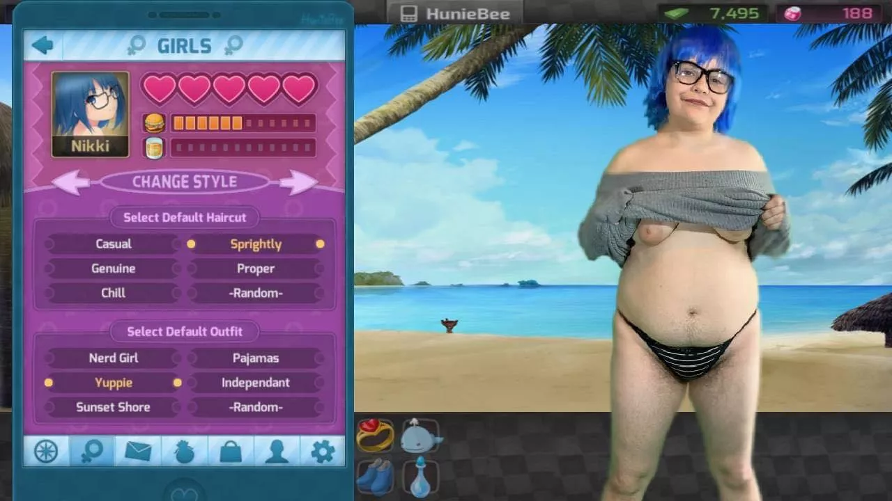 BBW version of Nikki from Huniepop posted by scoobsboob