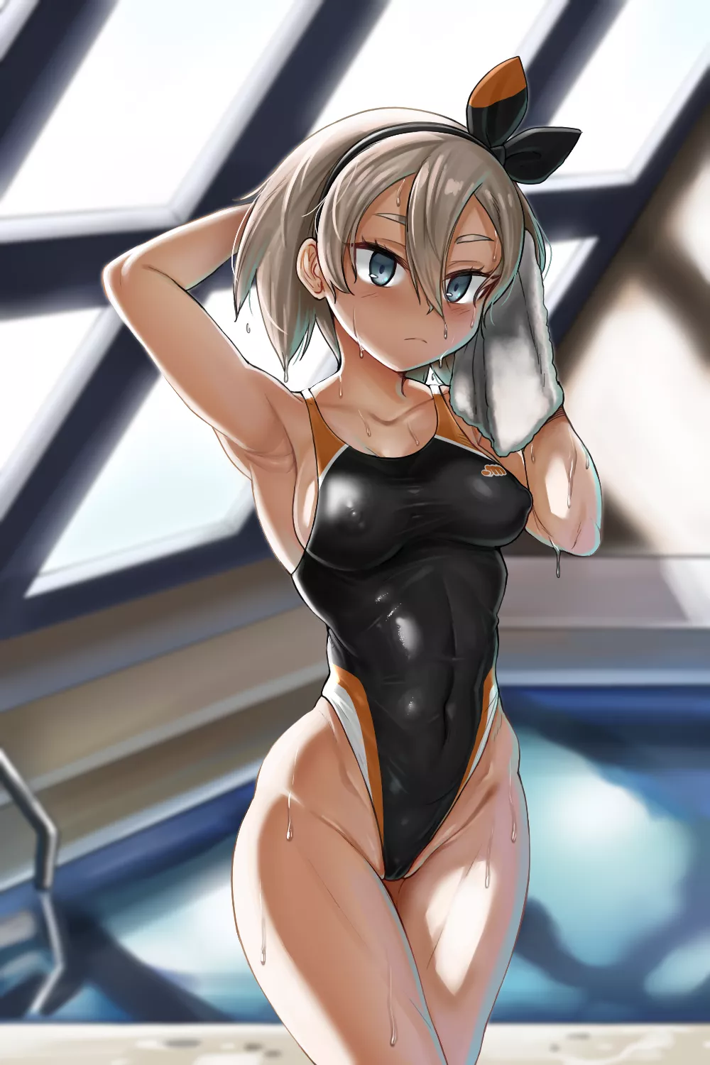 Bea Drying Off After A Swim In The Pool (Yanuk) [Pokemon] posted by sequence_string