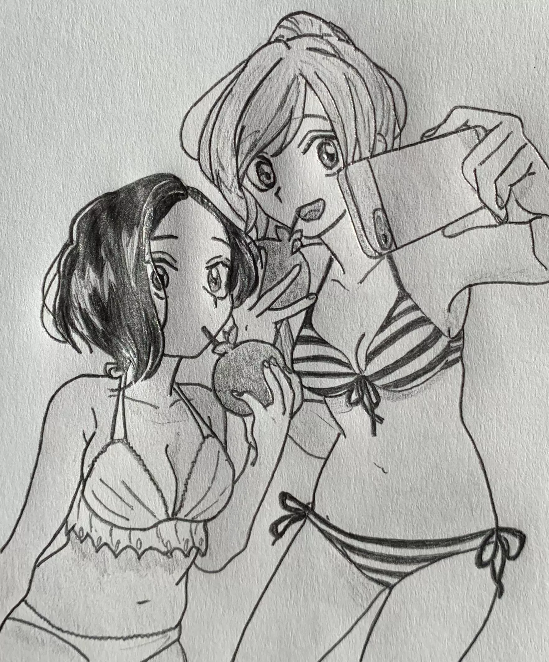 Beach day sketch [Hana Ni Arishi][oc] posted by Camilo_creative