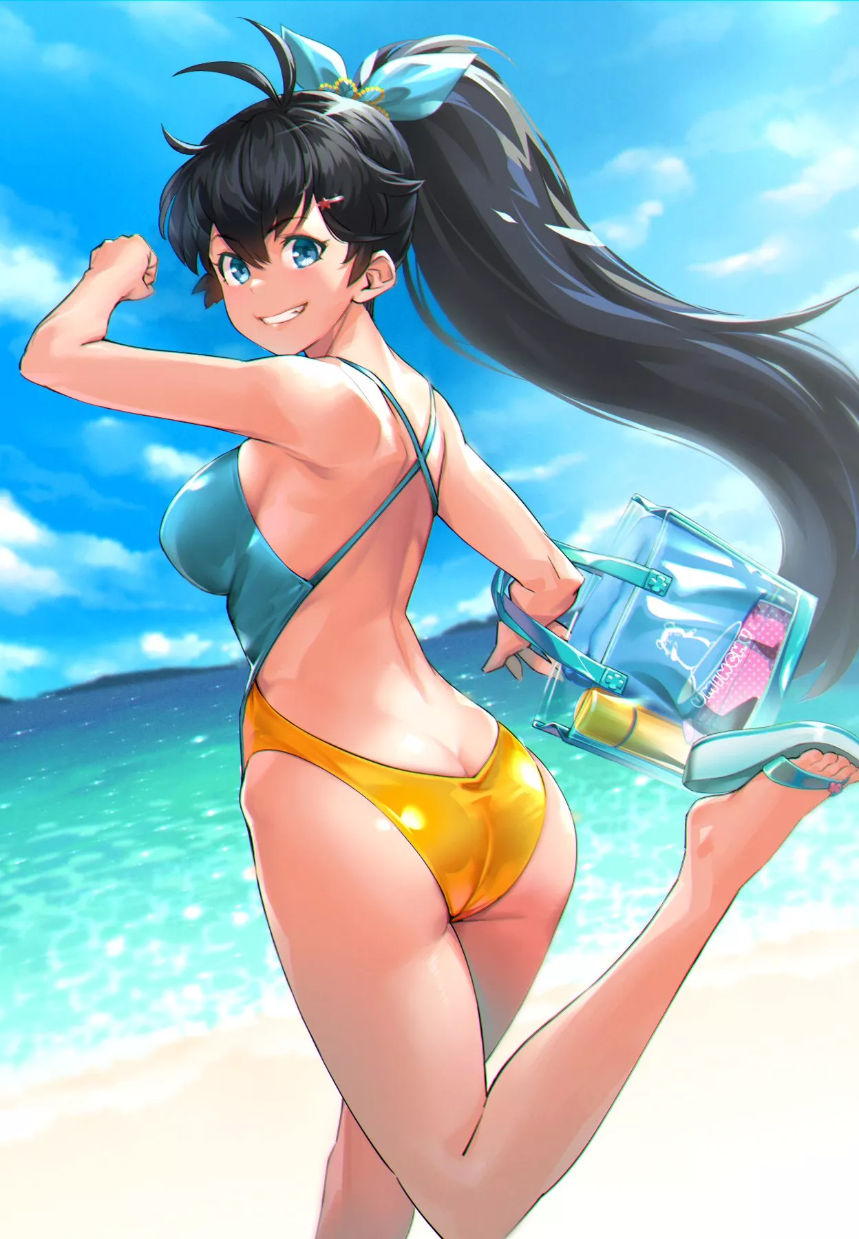 Beach Hibiki. [Idolmaster] posted by chilidirigible