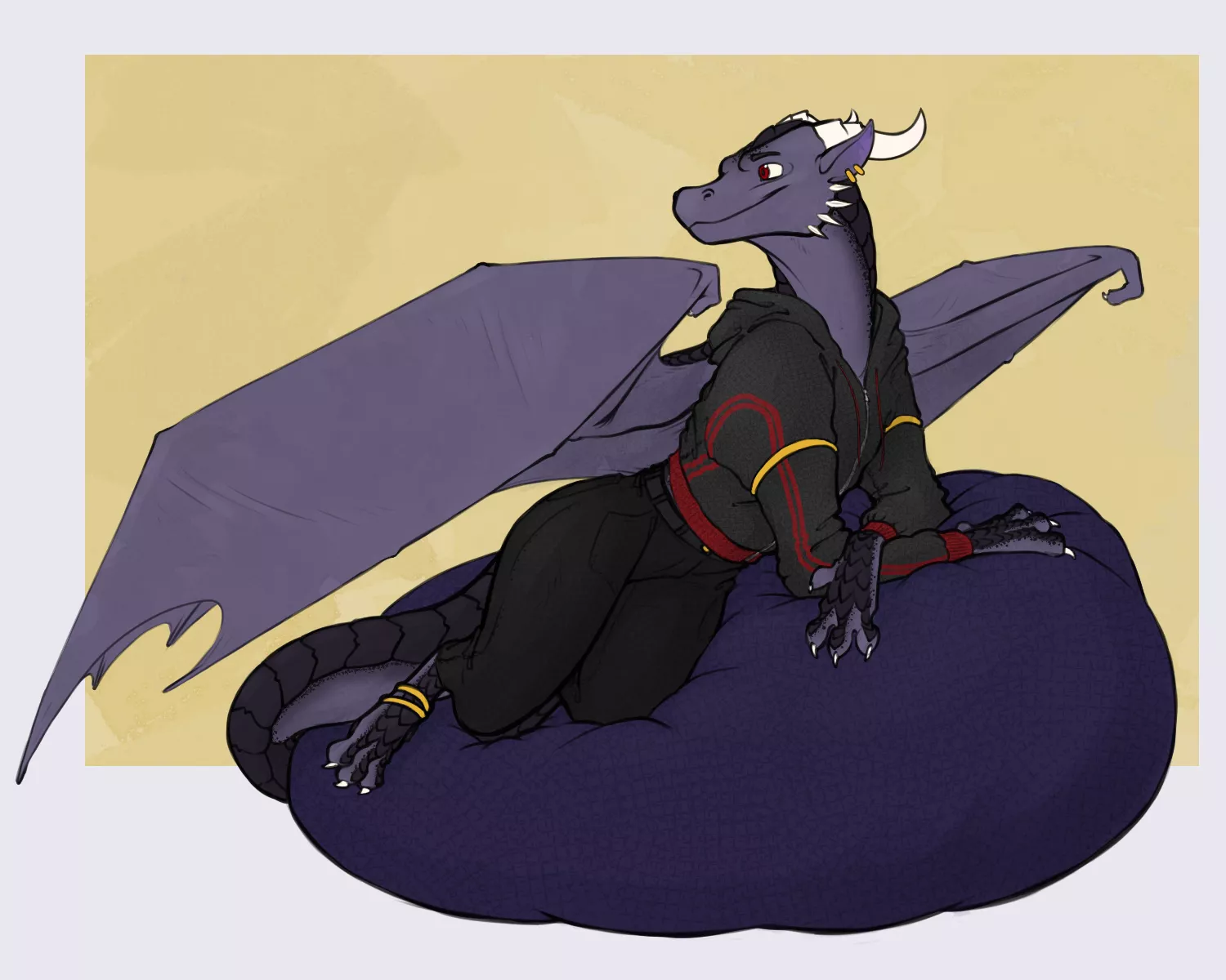 Bean bag Recline, by me posted by AnAdorableTeaDragon