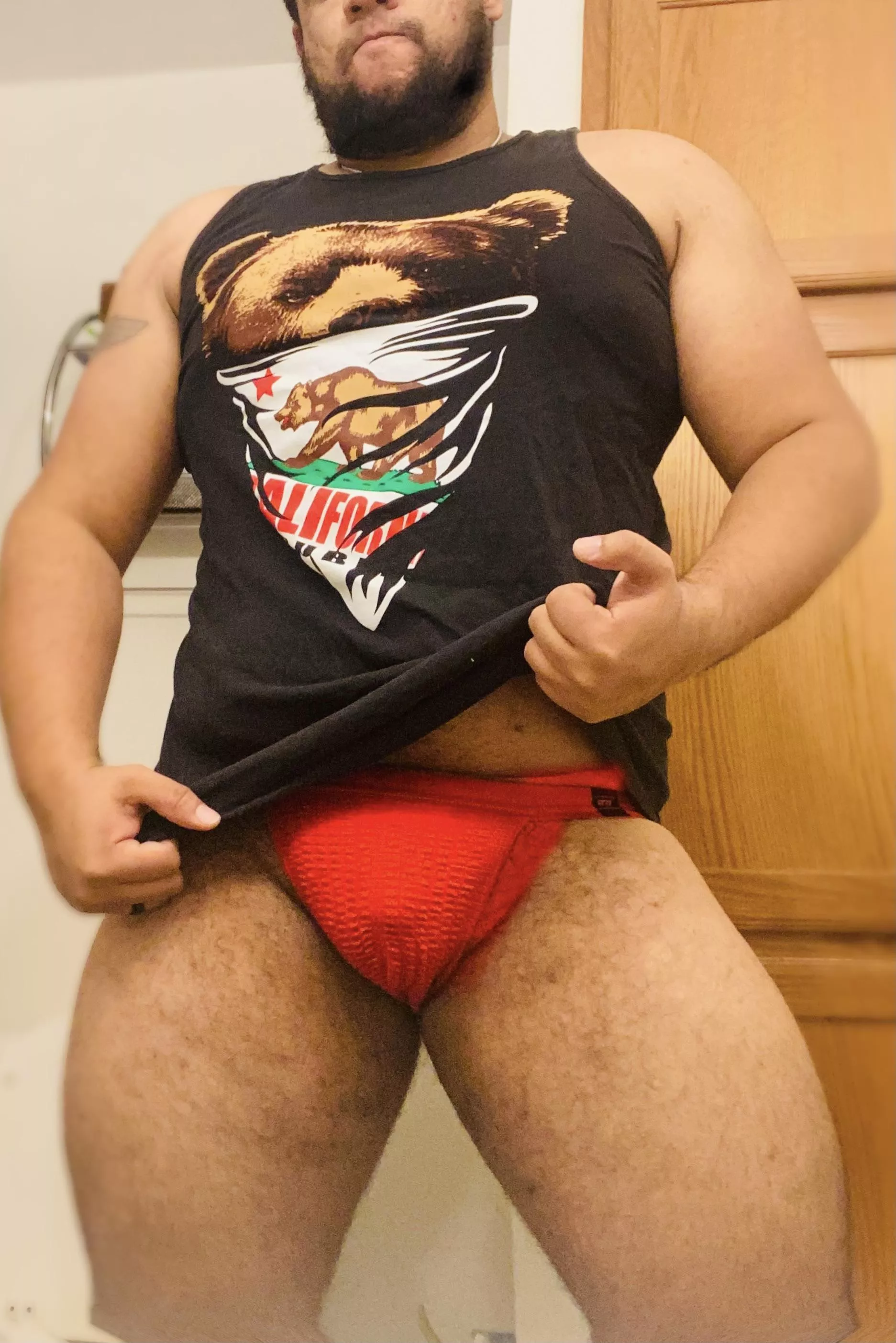 Bear in a jock posted by Lucky_Brutus