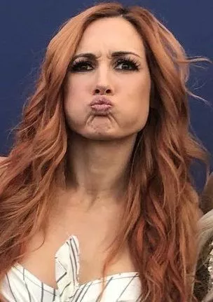 Becky puckering up posted by BlastoiseUseBlizzard