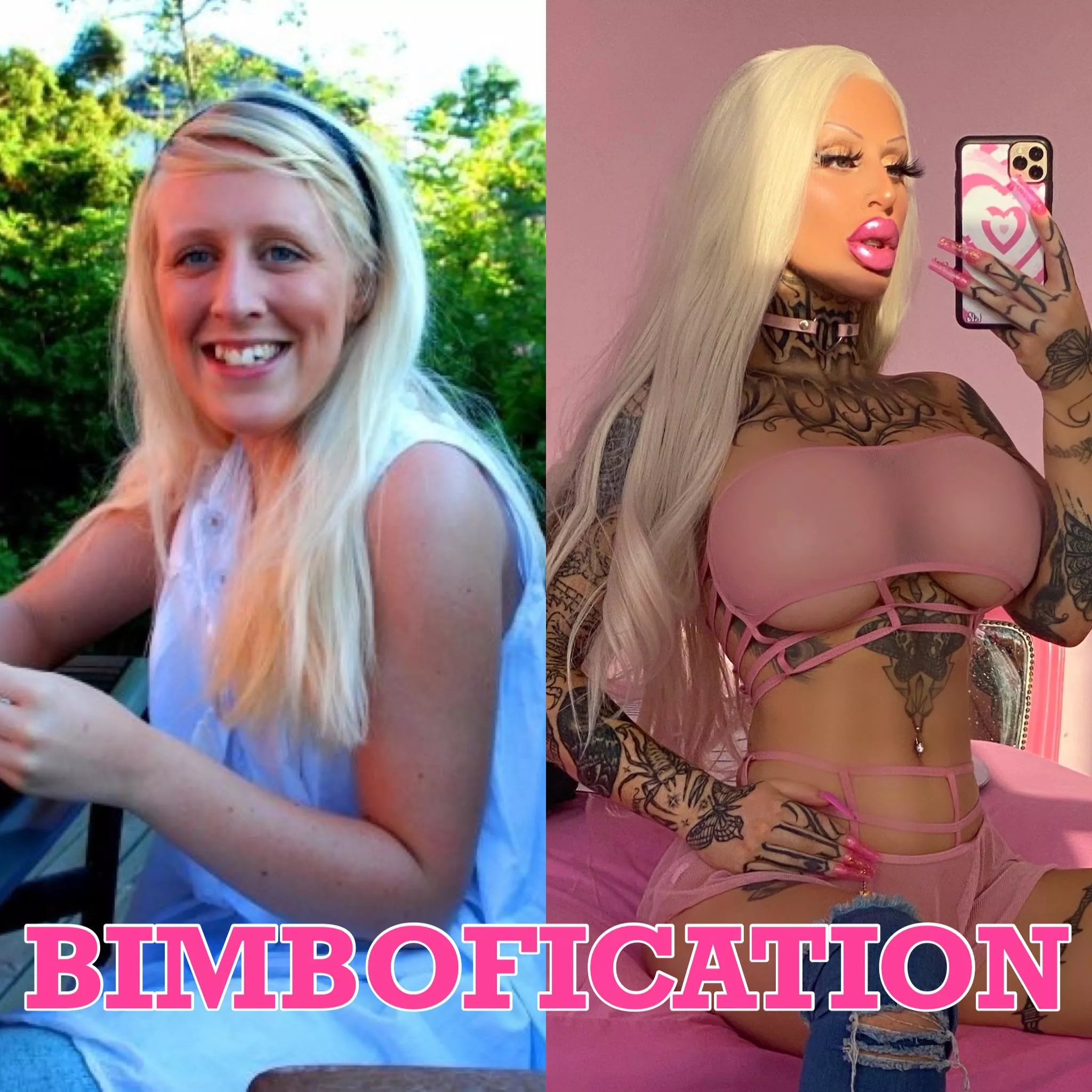 Before - After 💕💉 Bimbofication is life 💕 posted by Alicia_amira