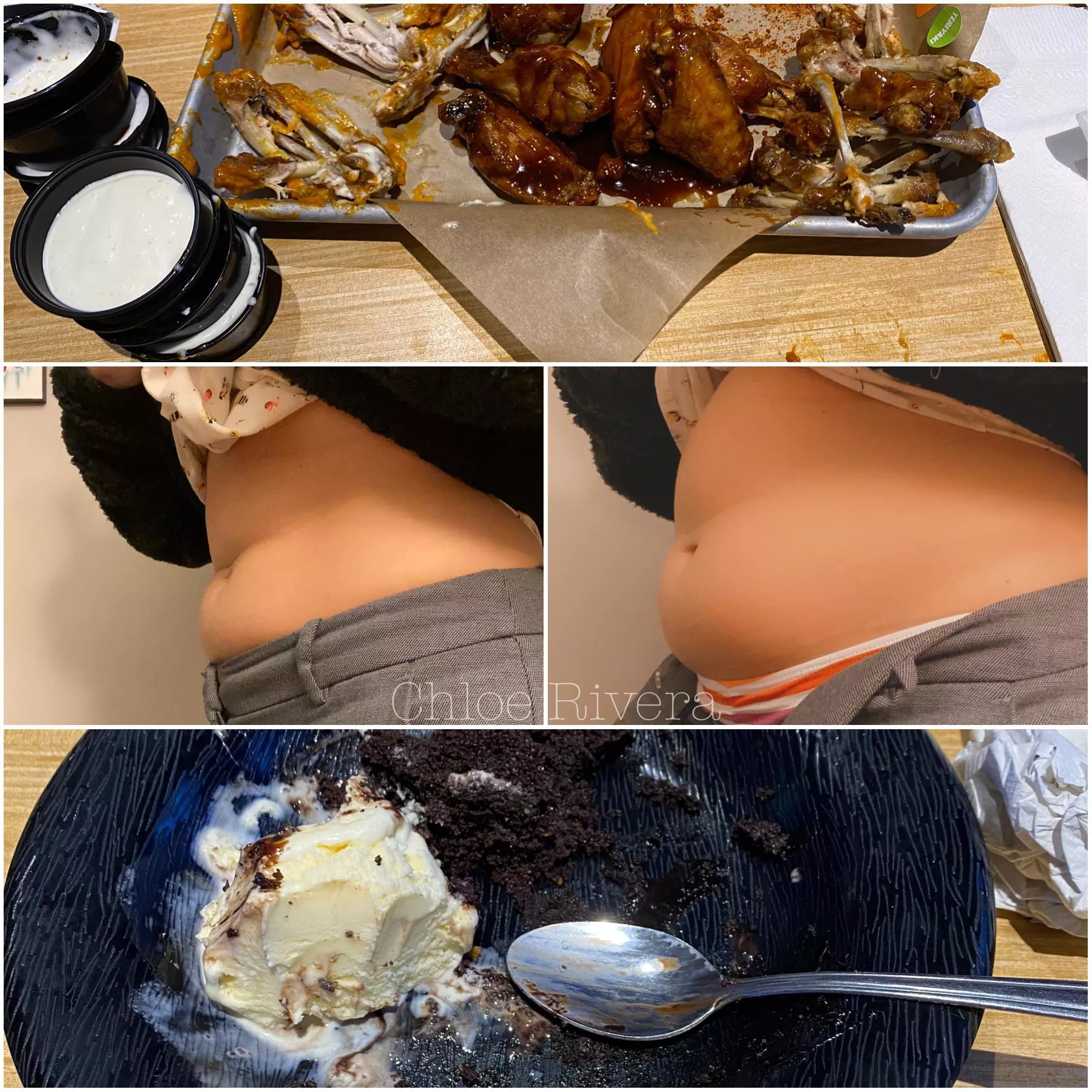 Before and after bogo wings posted by ChloeRivera_OF