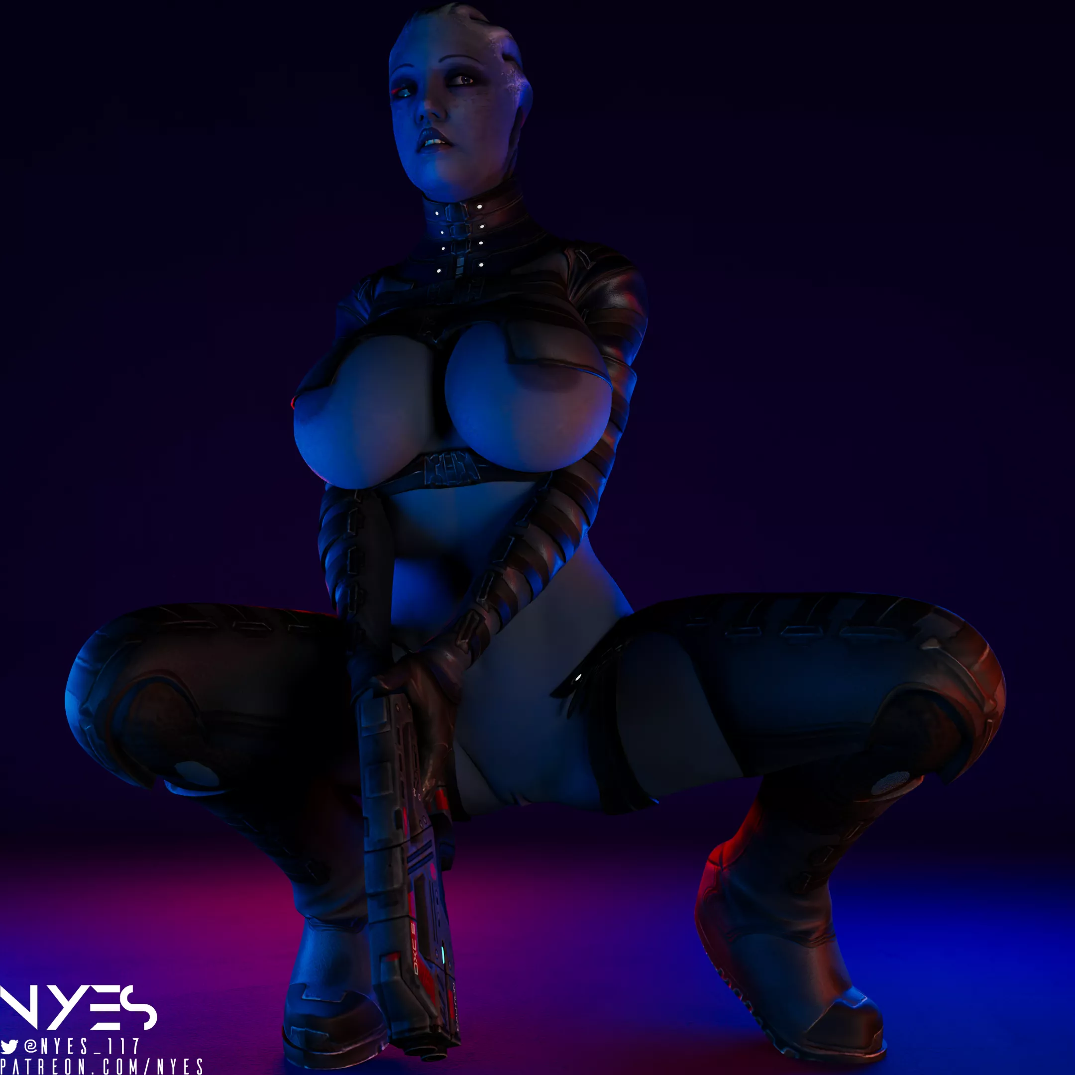 Being an Asari commando came with some perks (Nyes) posted by Nyes117