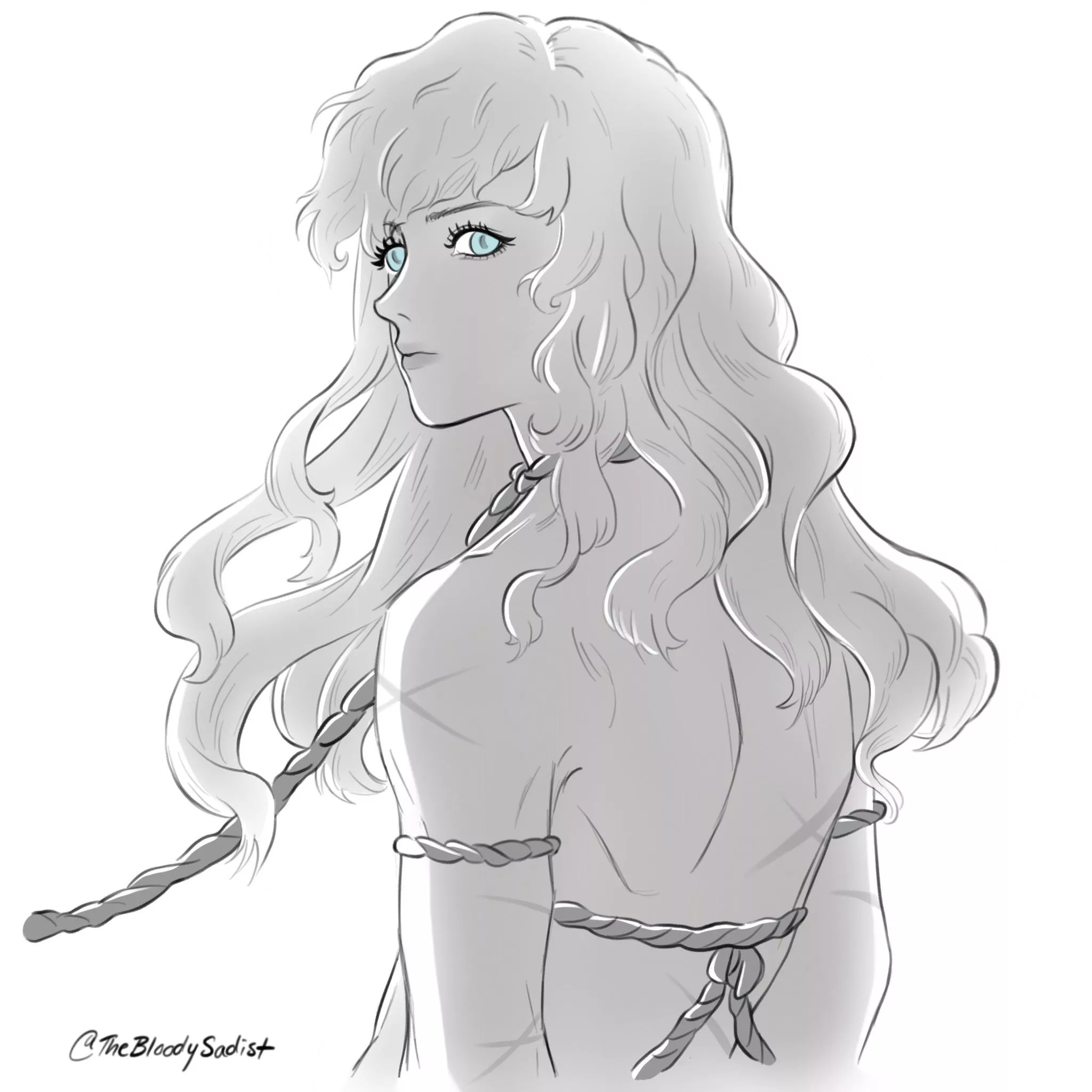 [Berserk] Griffith in some light rope bondage hehe~ (original) little doodle ay posted by The-Winged-Writer