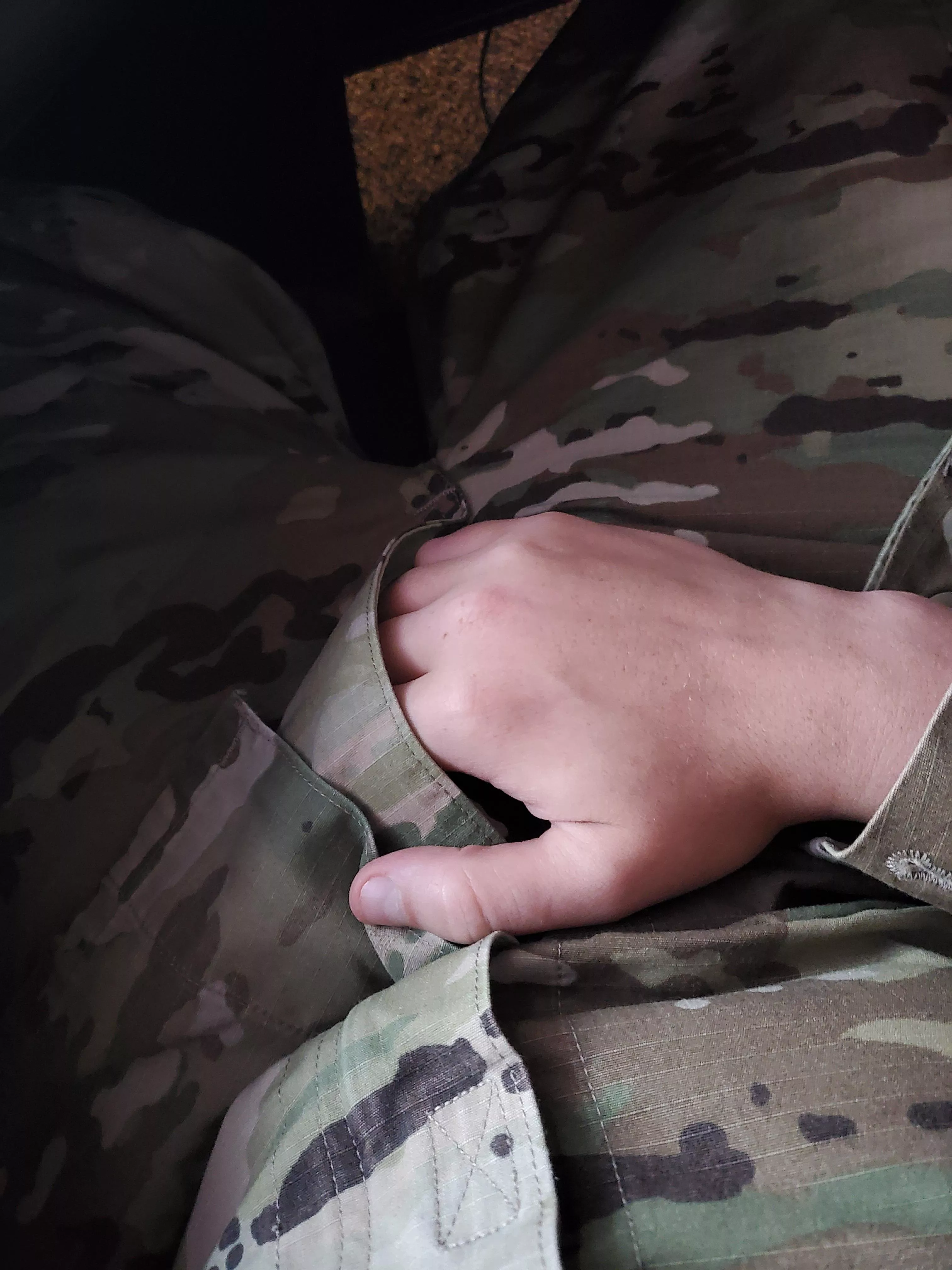 Bi military bro at work anyone want to show off for me while I'm stuck here? Hmu for my snap posted by darklordguy