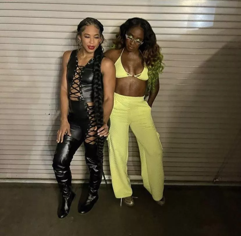 Bianca Belair and Naomi posted by xxtmoney619xx