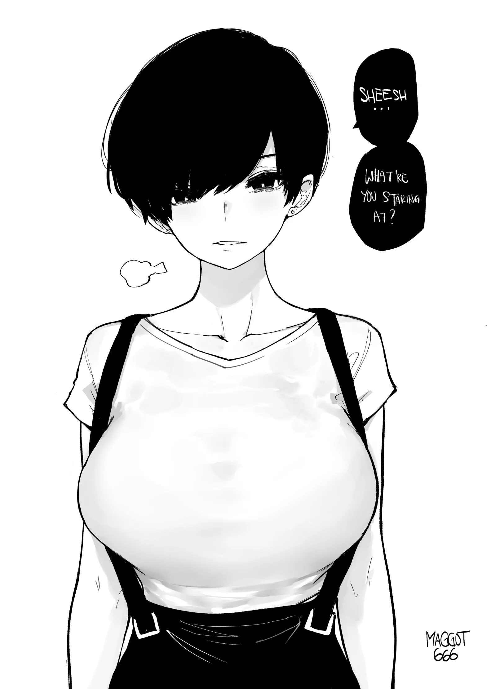 Big booba in a shirt [artists original] posted by Denread