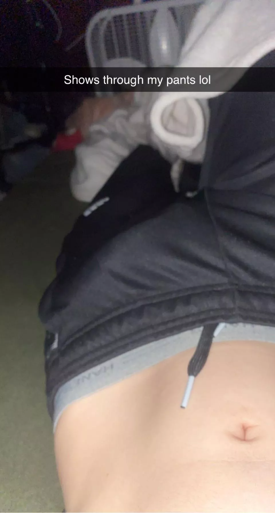 Big dick shows through my sweatpants posted by Adsence22