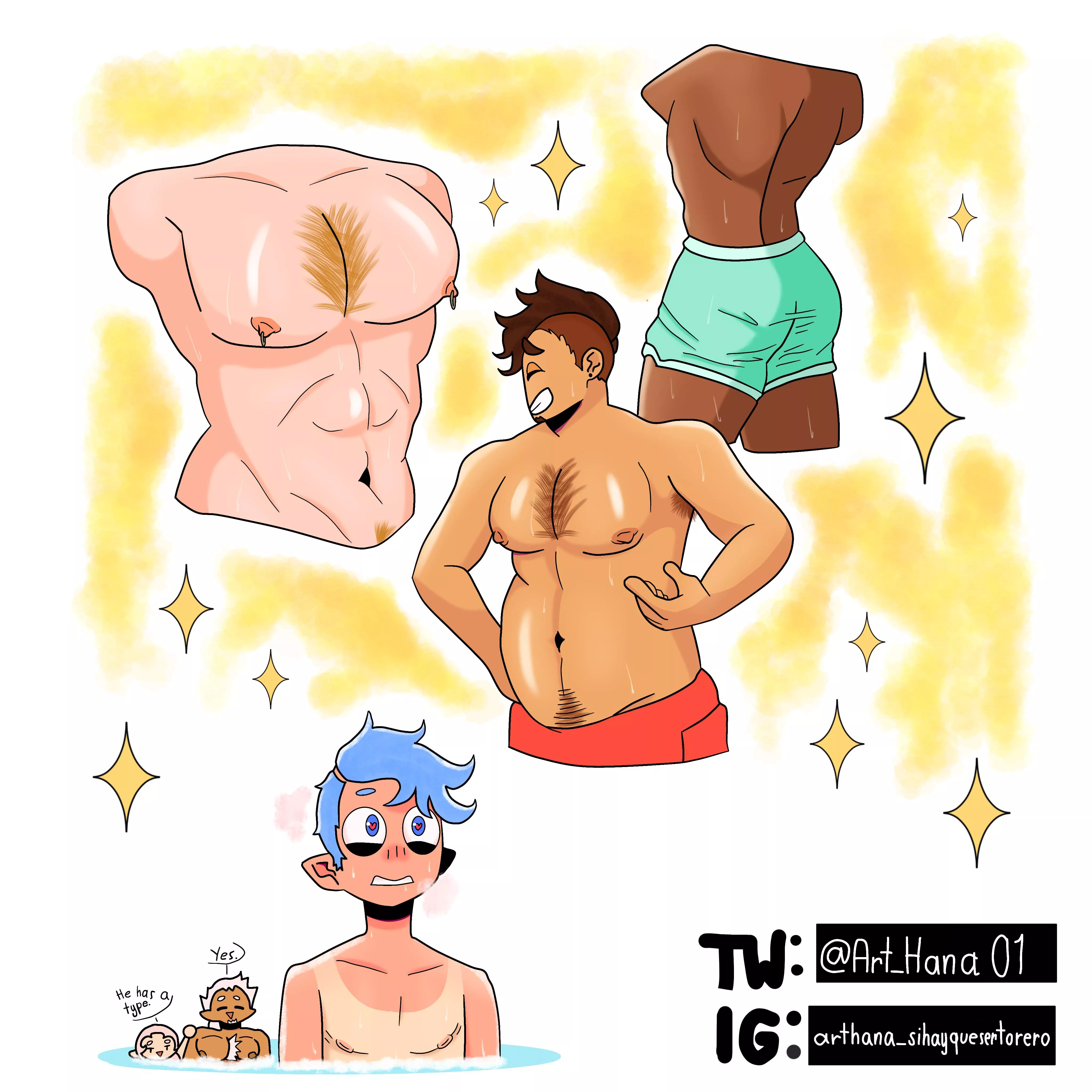 Big tiddy ass hairy men? Why not? (By: HanaMimiManarimi) posted by HanaMimiManarimi