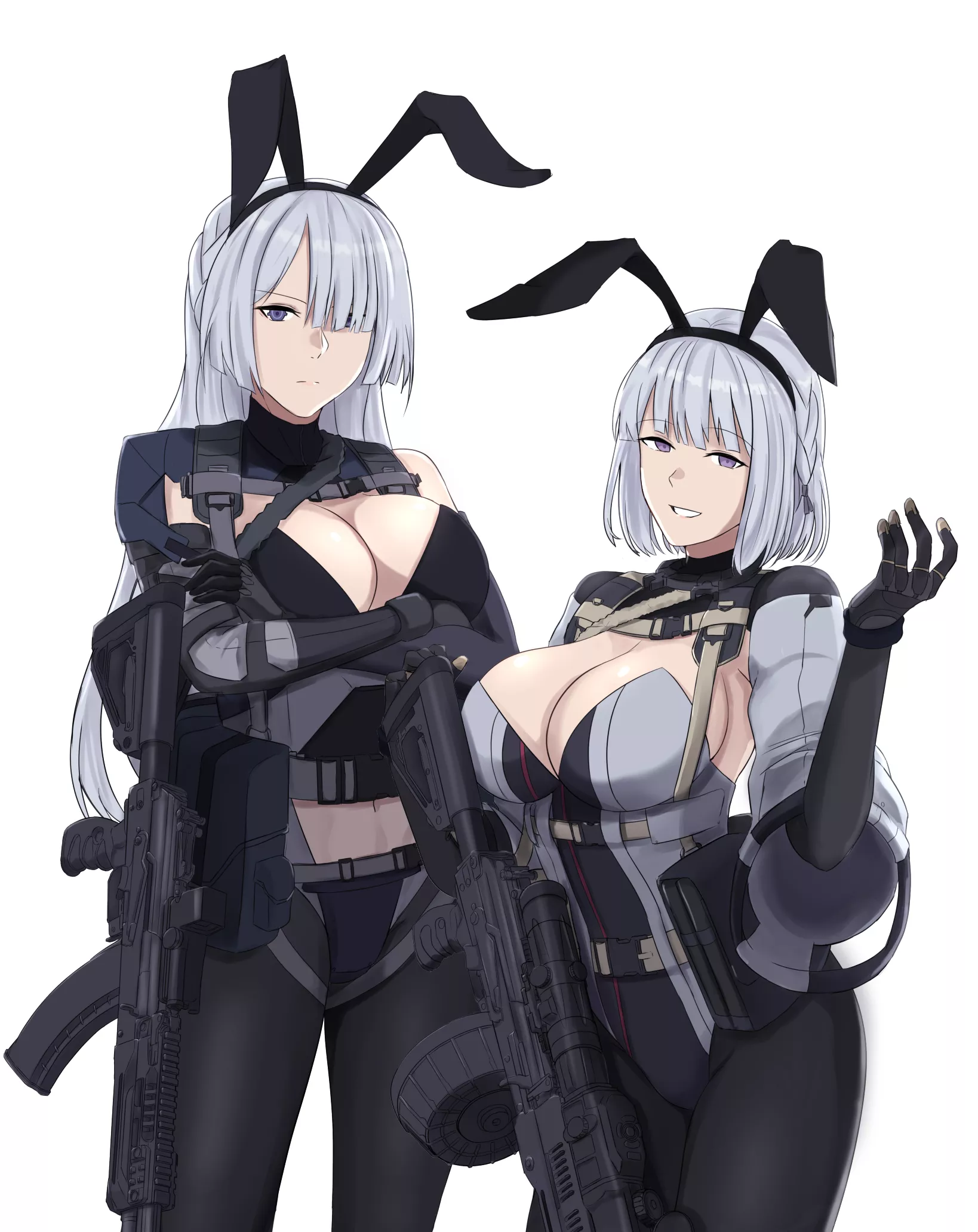 Big Titty Gunny Rabbits (AK-15 & RPK-16, Girl's Frontline, Task Force Defy) posted by YandereLover22