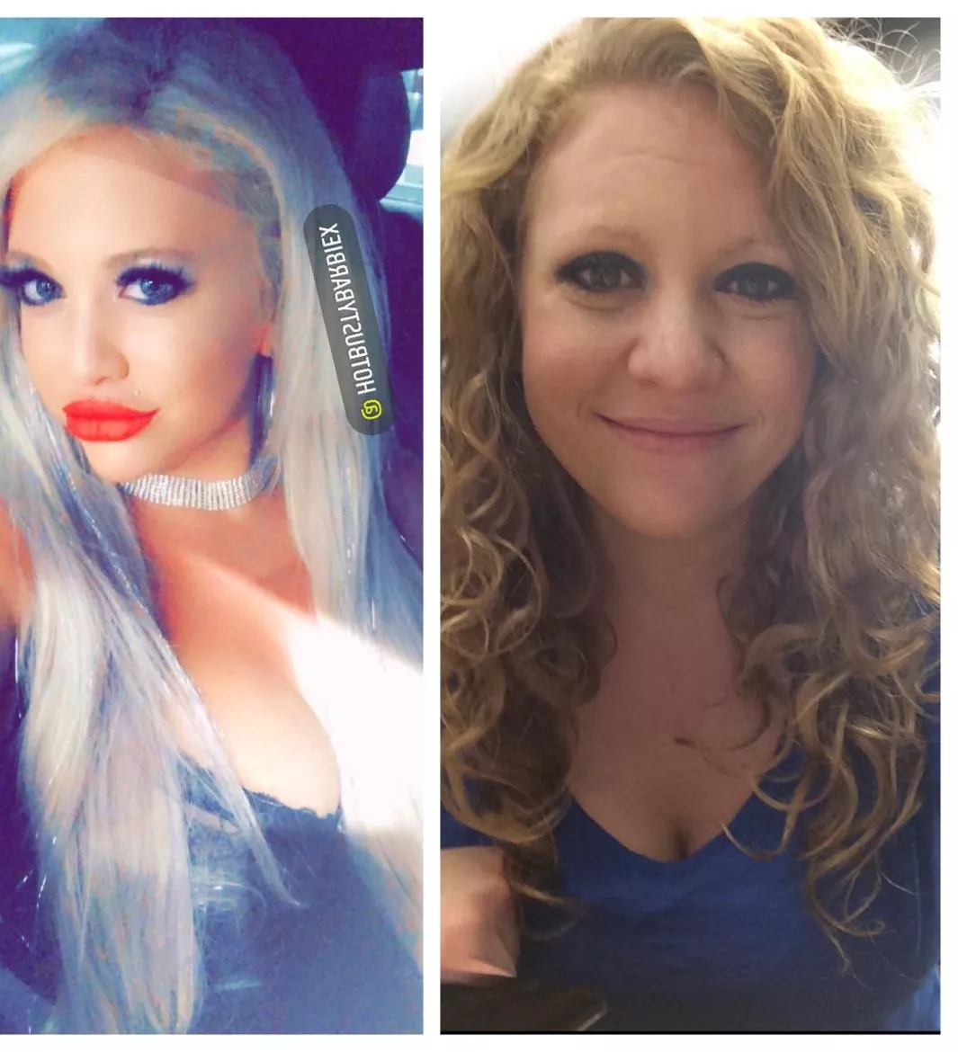 Bimbofication begore and after [F] I love my fake lips and tits! posted by enormousstuff