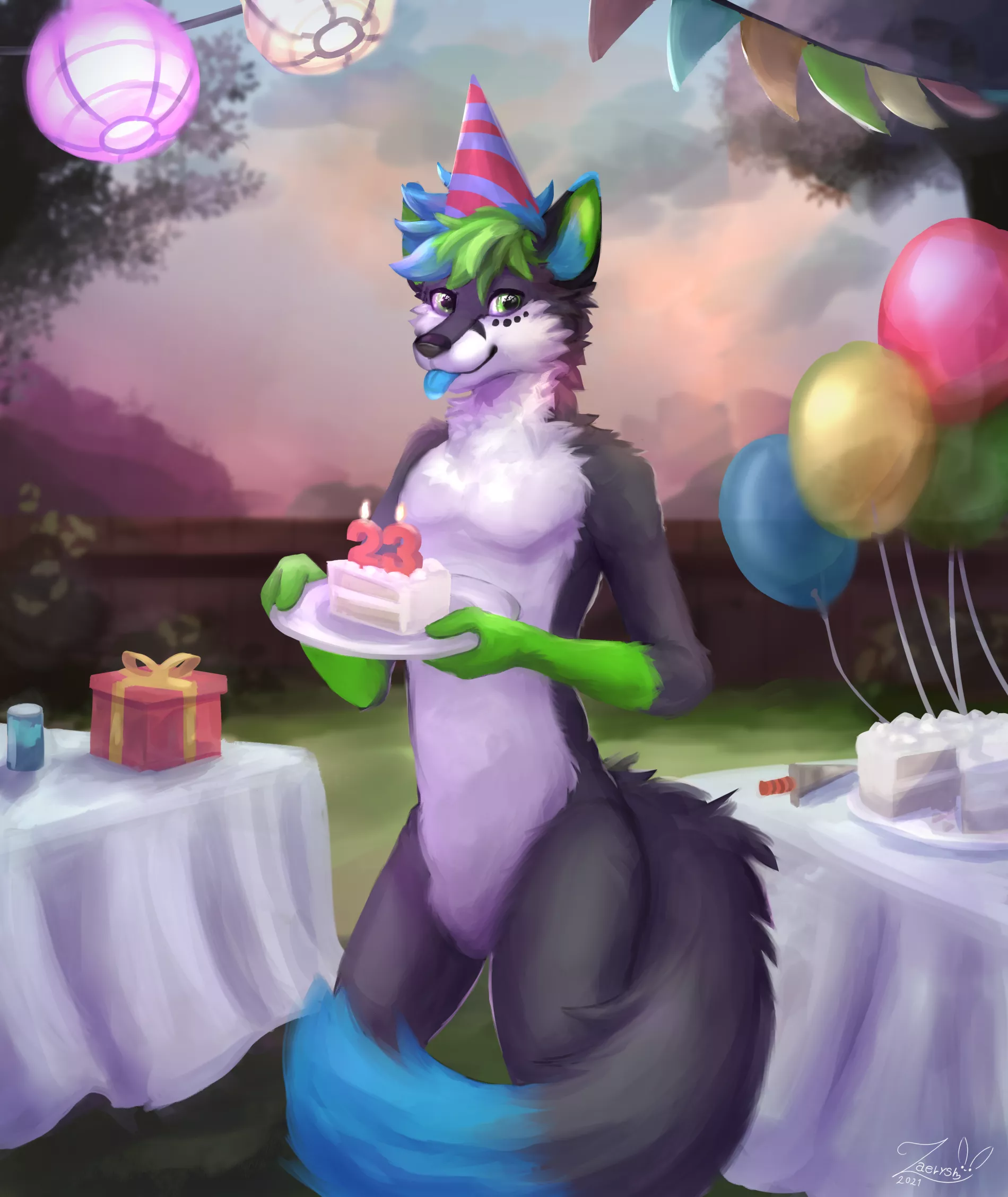 Birthday Fox posted by HideOnFluff