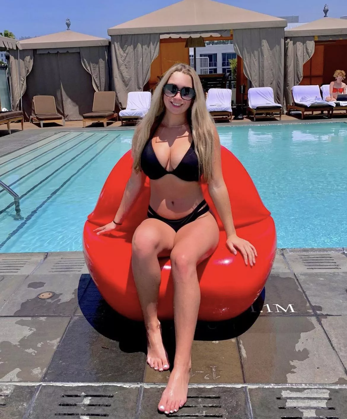 Black bikini blonde babe posted by lavalampharry1010