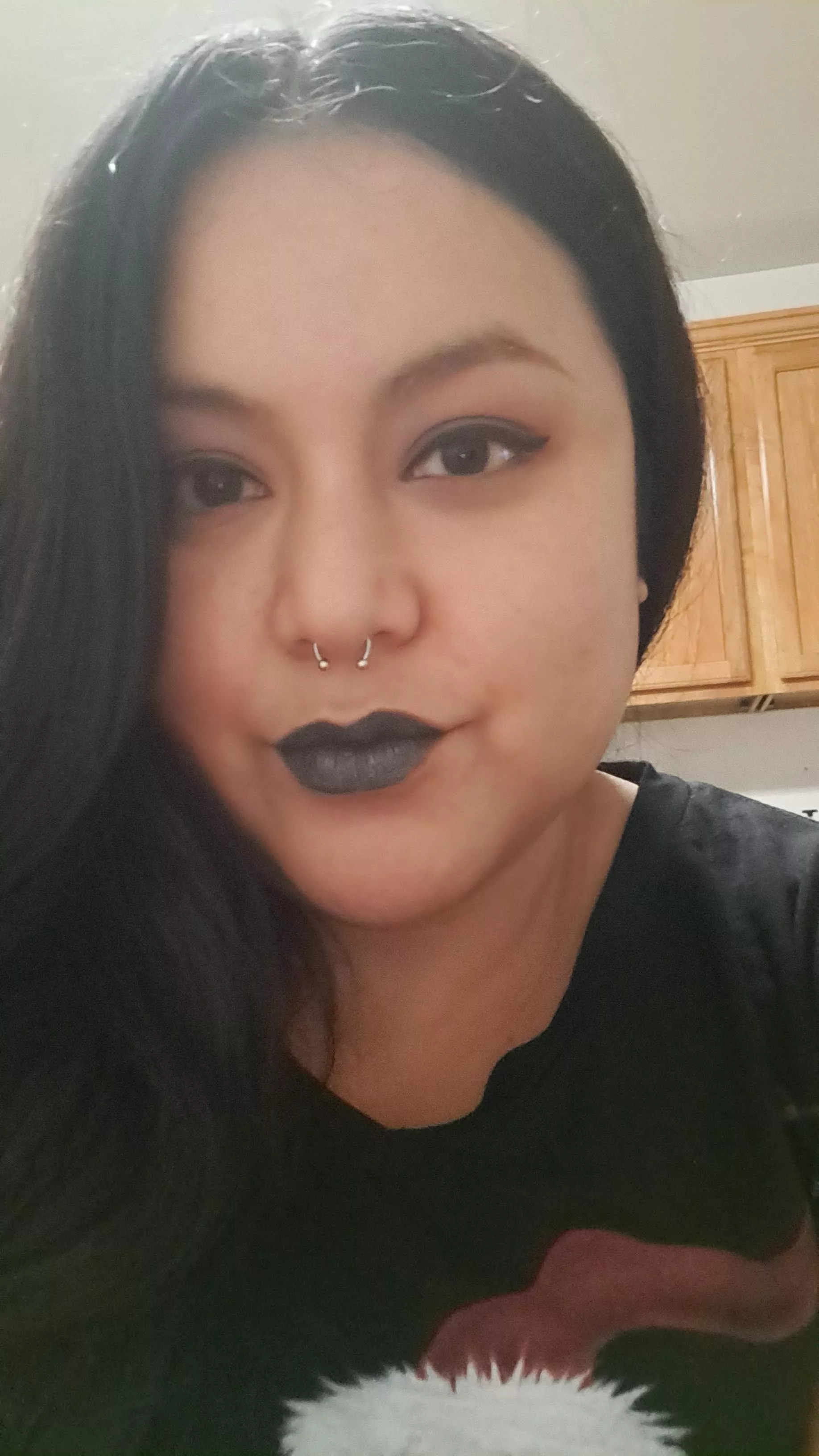 Black lipstick! It's not my normal thing. Hope you like it! posted by DeviThikk