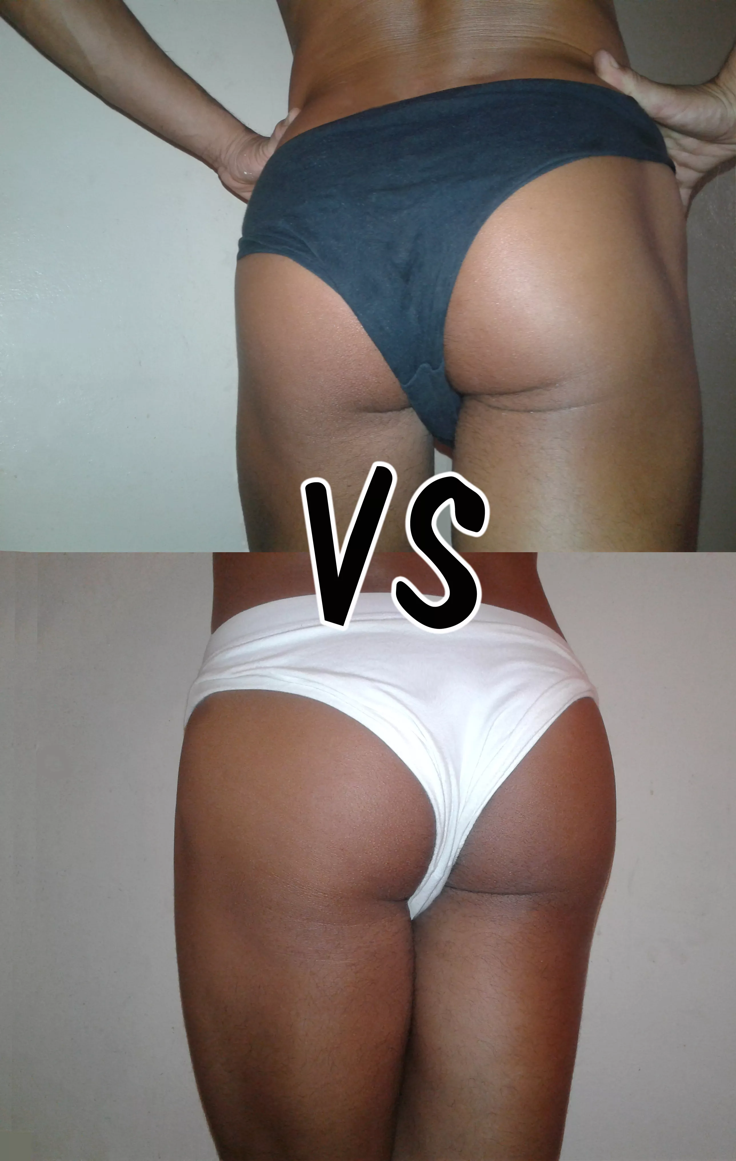 Black Panties Vs White Panties posted by my-great-asshole