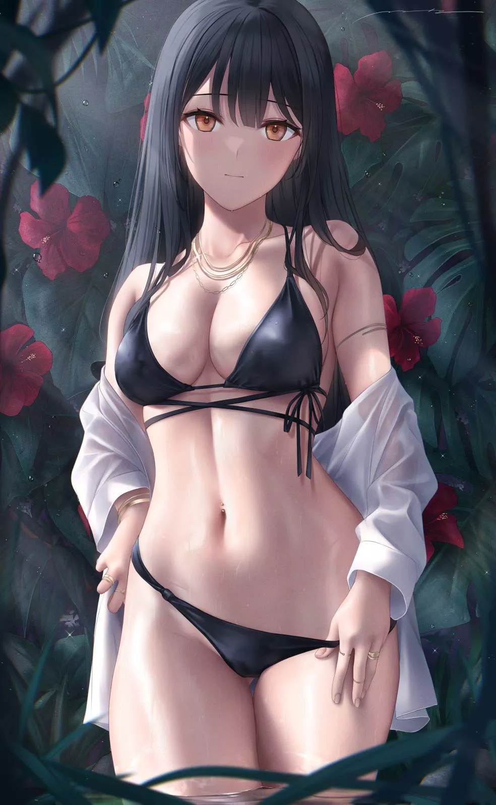 Black Swimsuit [Original] posted by CheetahSperm18