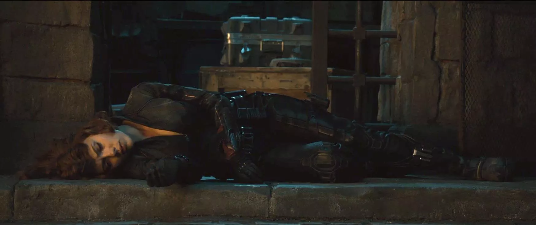 Black Widow knocked out cold posted by itselectric124