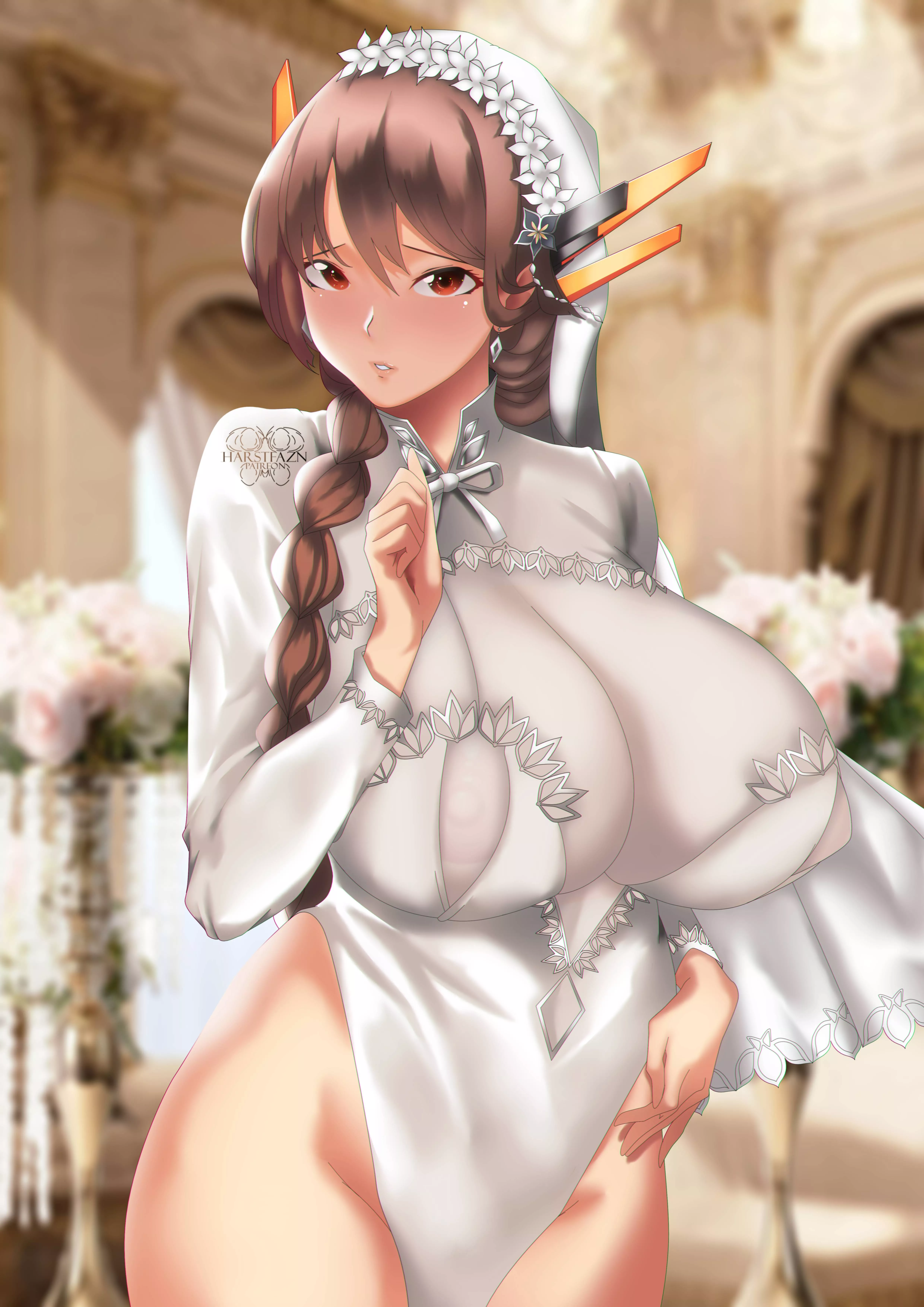 Black Wyrm Wedding Leotard (Harstfazn) [Last Origin] posted by sequence_string