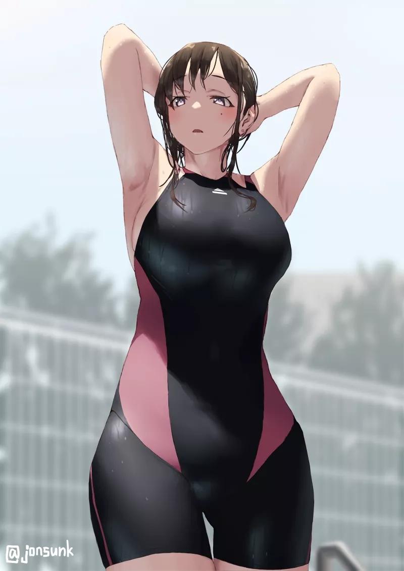 Black/Red Competition Swimsuit posted by CheetahSperm18