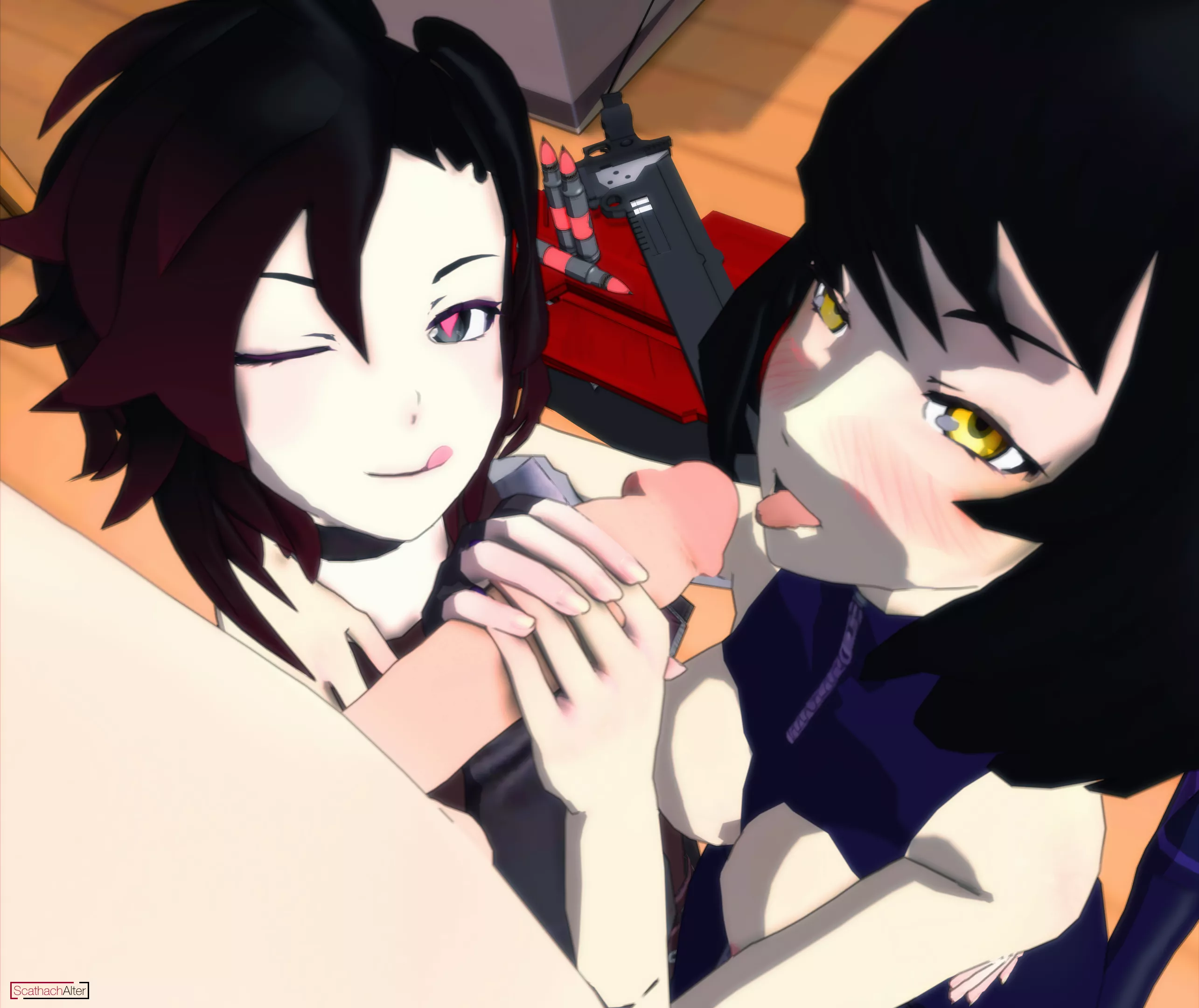 Blake Belladonna/Ruby Rose - Helping Hand (ScathachAlter) [RWBY] posted by ScathachAlter_