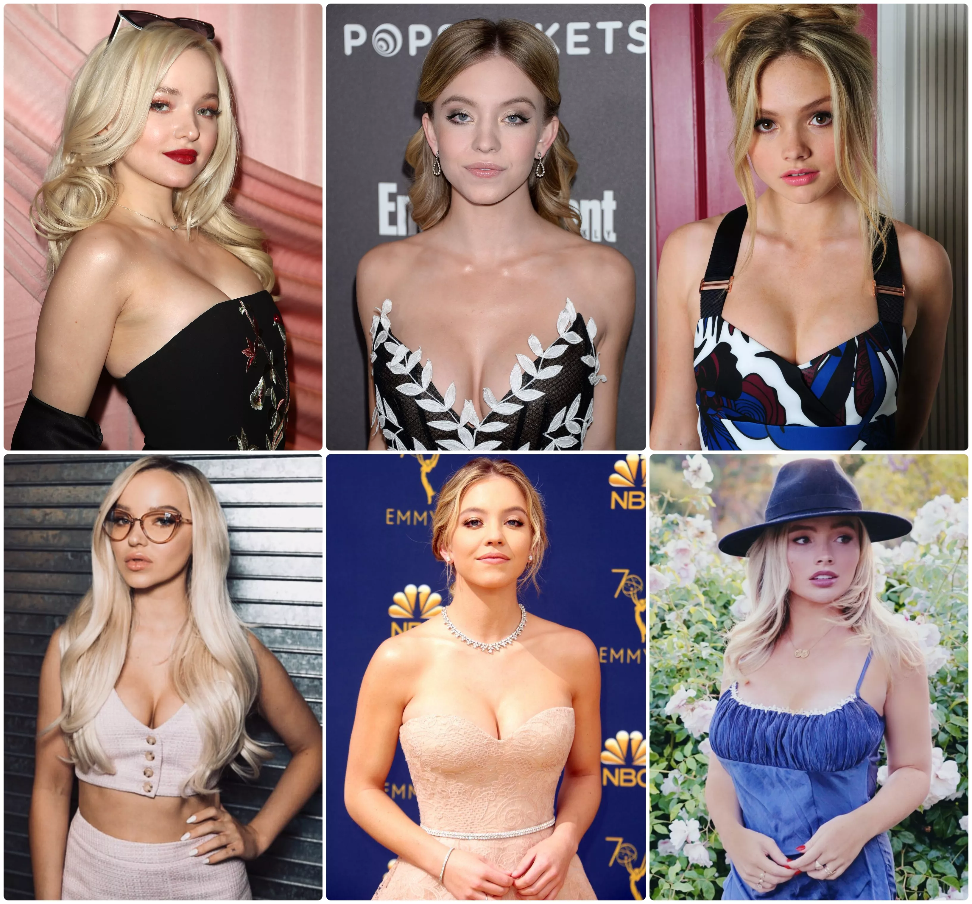 Blonde Actresses In Superhero Shows Under 5'6 and Thankfully Boasting Bountiful Bosoms: Dove Cameron, Sydney Sweeney, Natalie Alyn Lind posted by naedyar