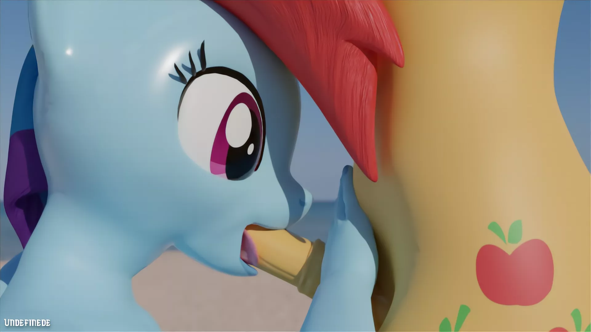 Blowjob from Rainbow Dash - Animated version linked in comments section as reddit won't embed videos - Artist: Undefinede posted by undefinede