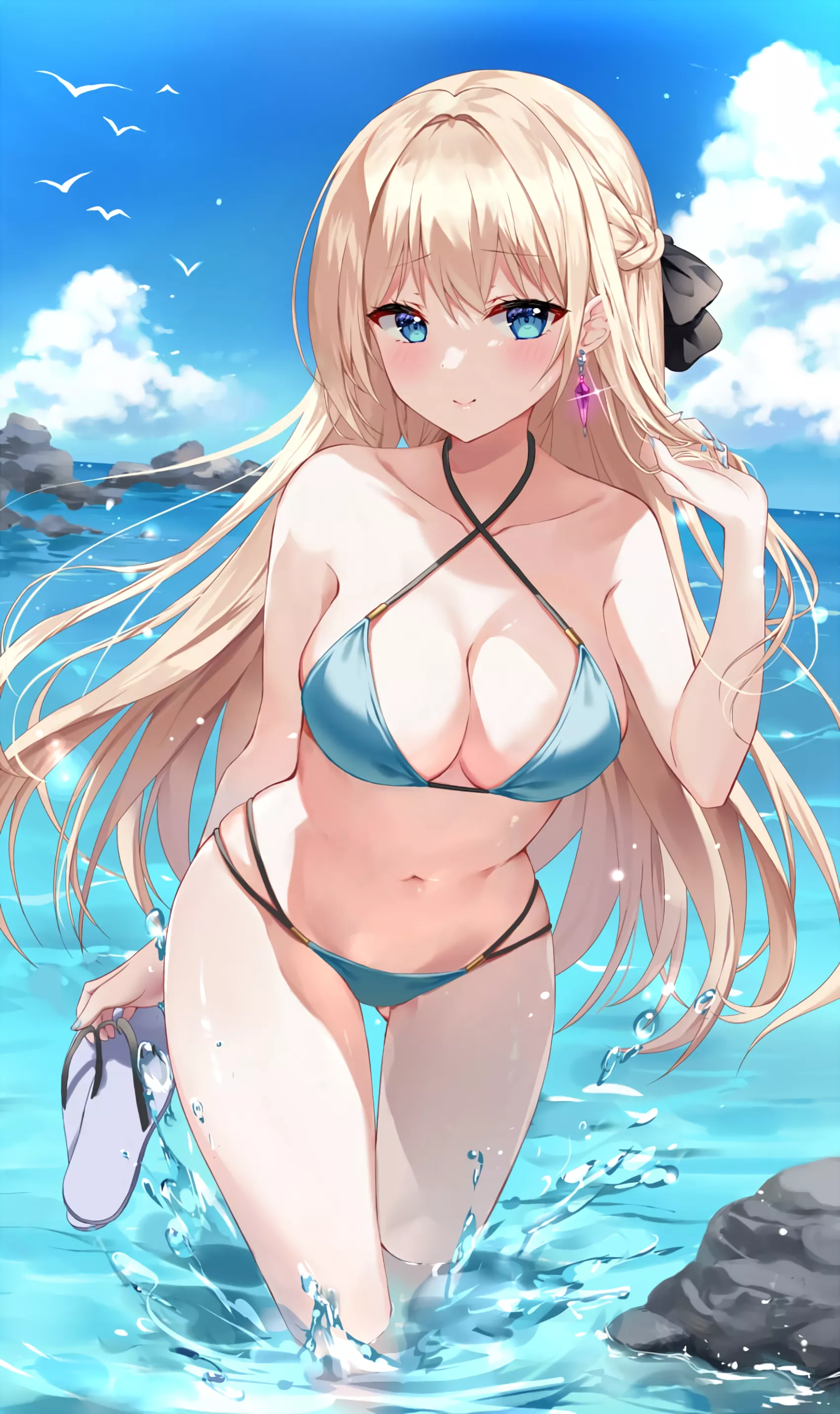 Blue Bikini and Earrings (Mayo) [Original] posted by elegantloveglimmer