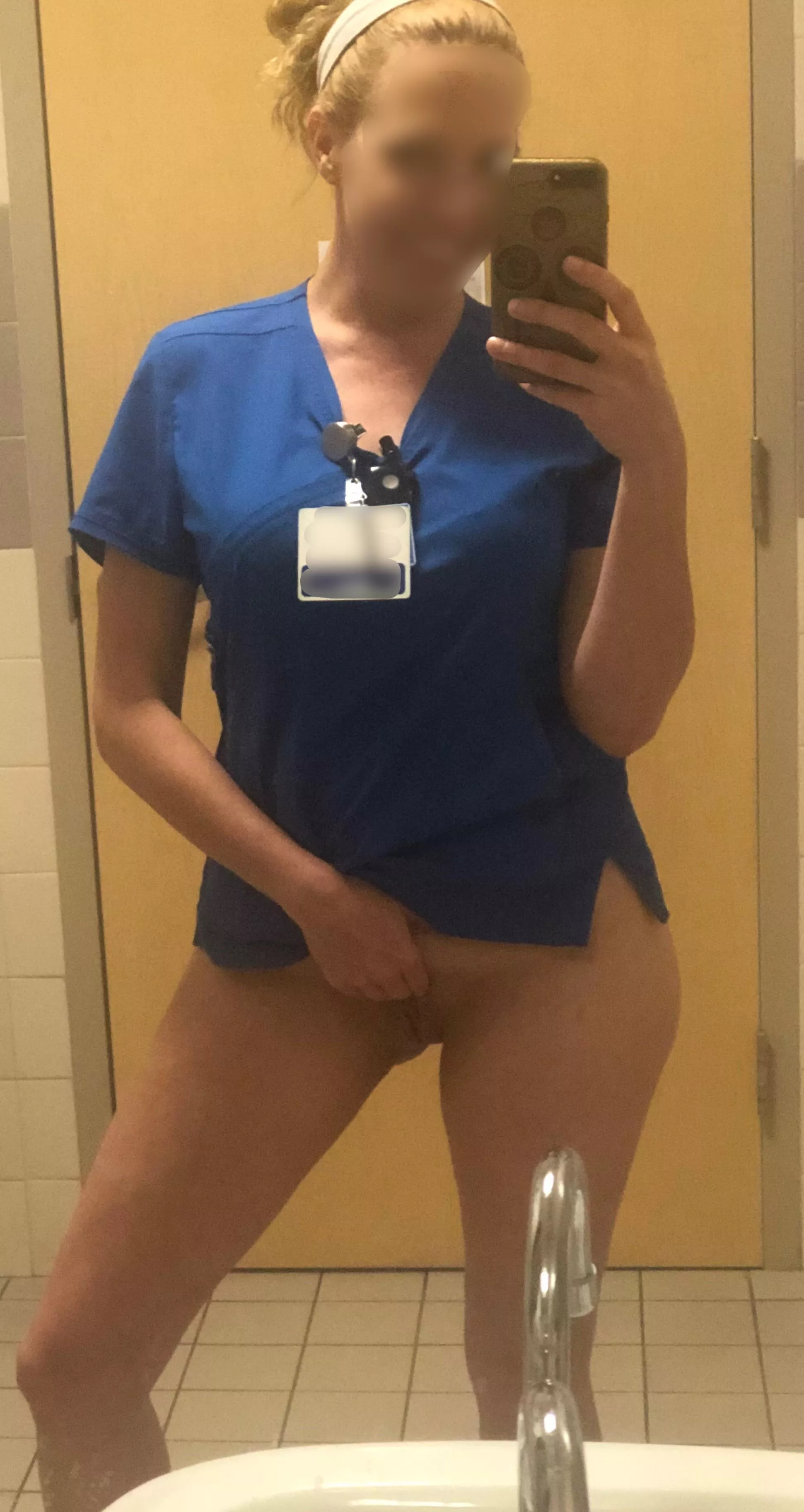 Blue scrubs day ❤️💋 posted by luckycouple69