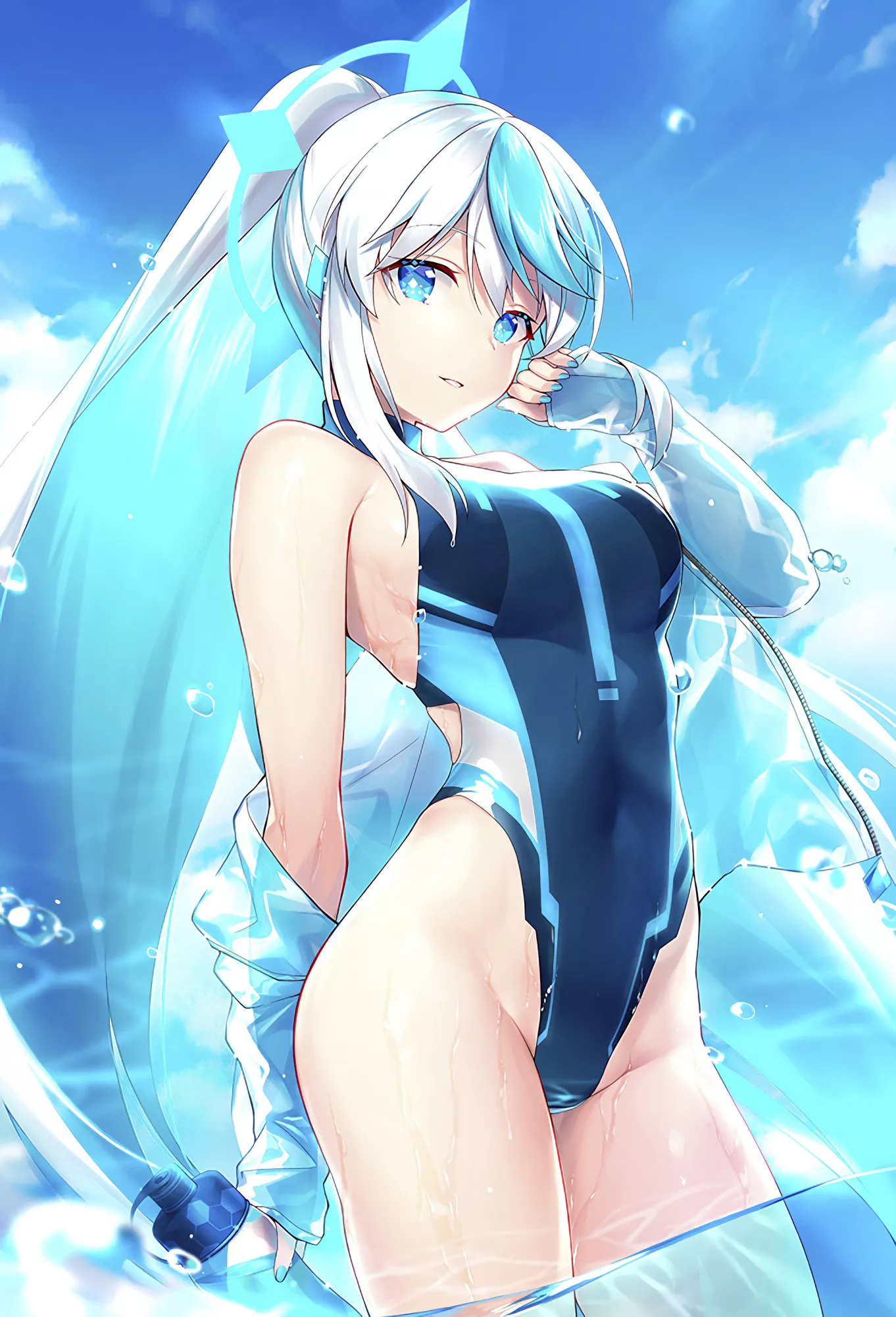 Blue swimsuit [Original] posted by xSoulsaber