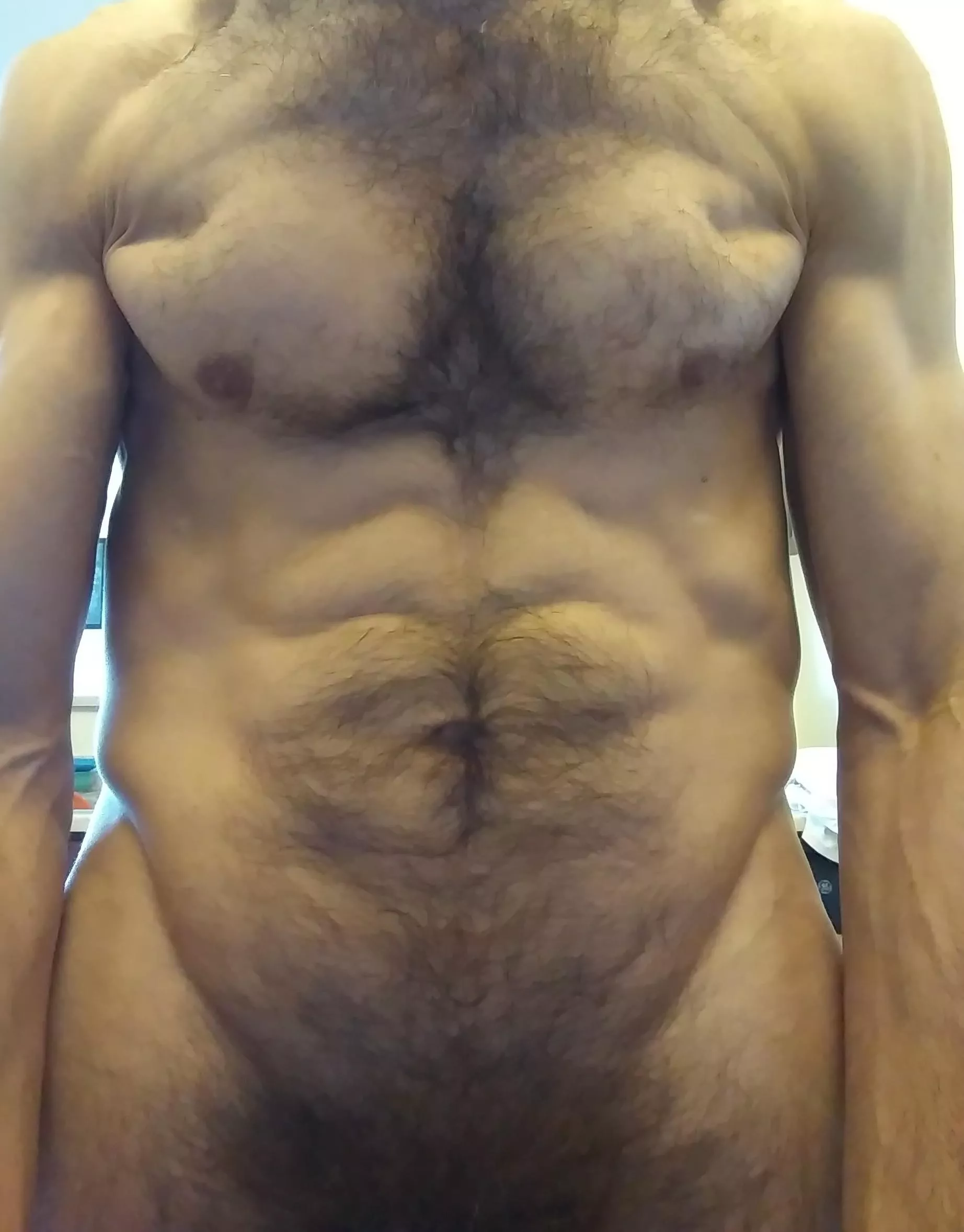 Body hair still doesn't hide muscle cuts posted by FrumahSarah