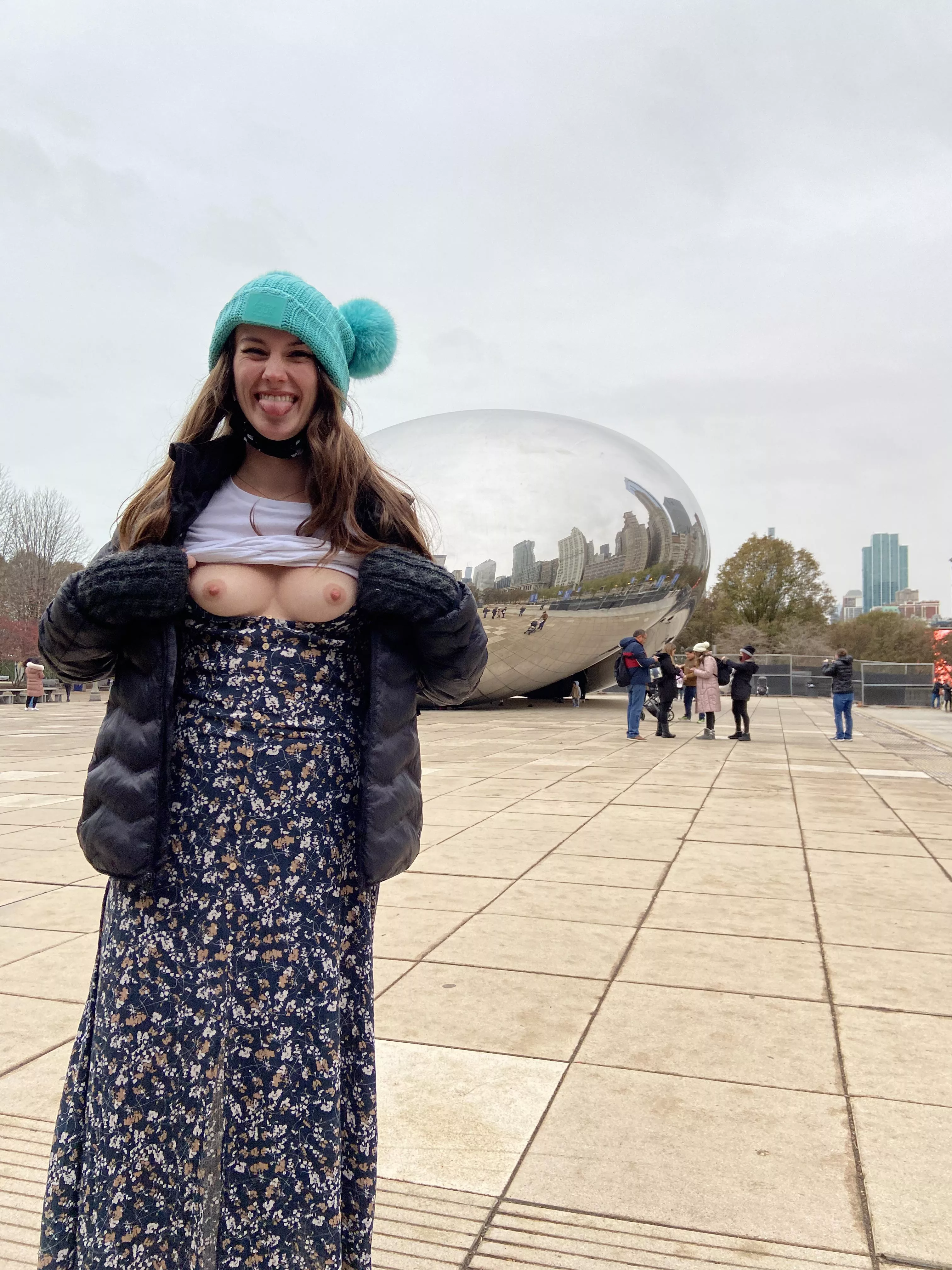 Boobs at The Bean posted by bellatrixortreat