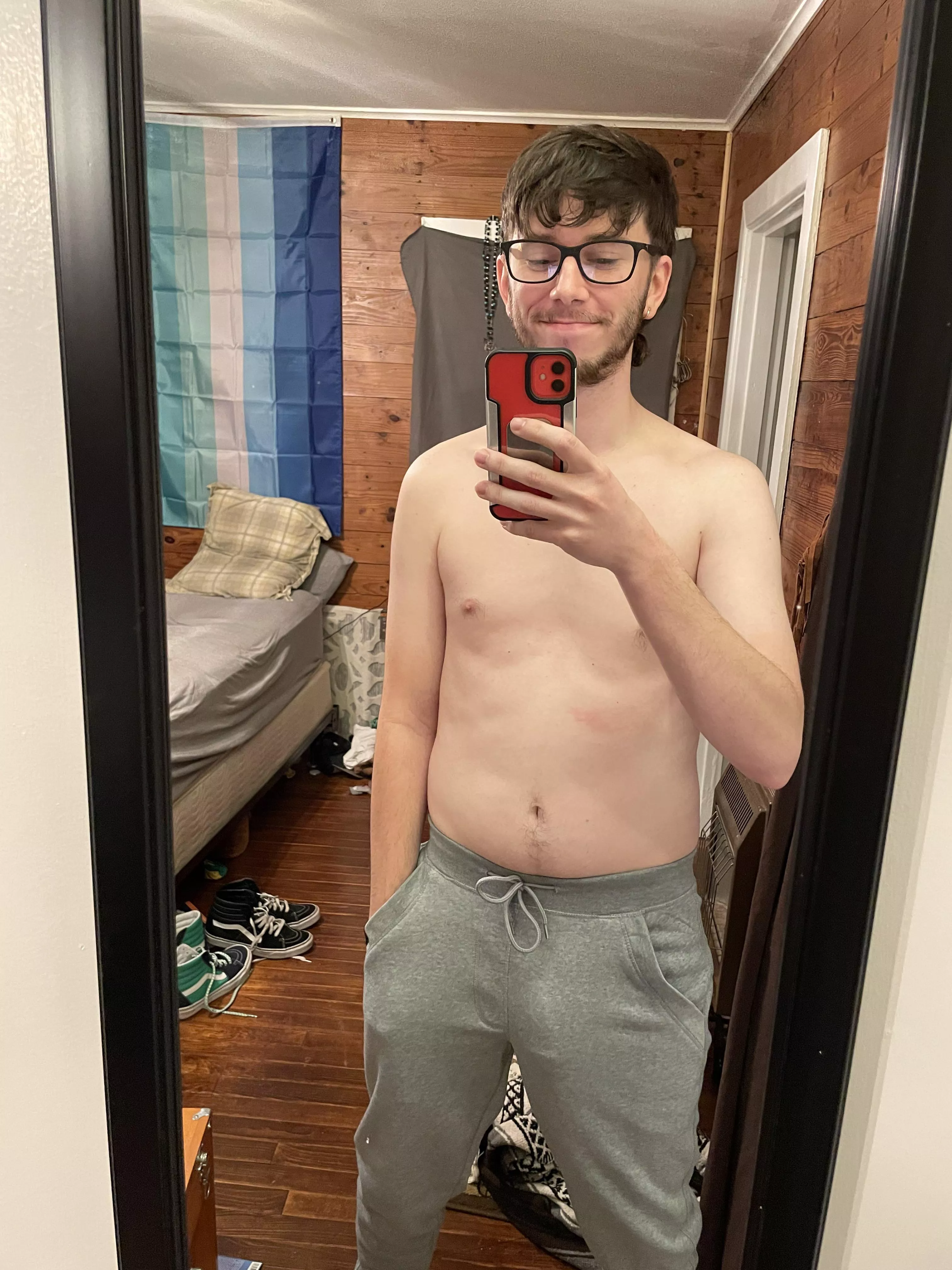 Bought my first pair of grey sweatpants today lol posted by an_ethans_life