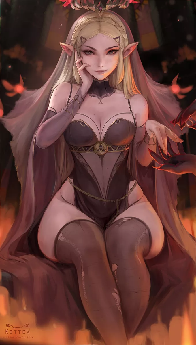 Bride of Darkness Zelda (Kittew) posted by UnseeableQuestions