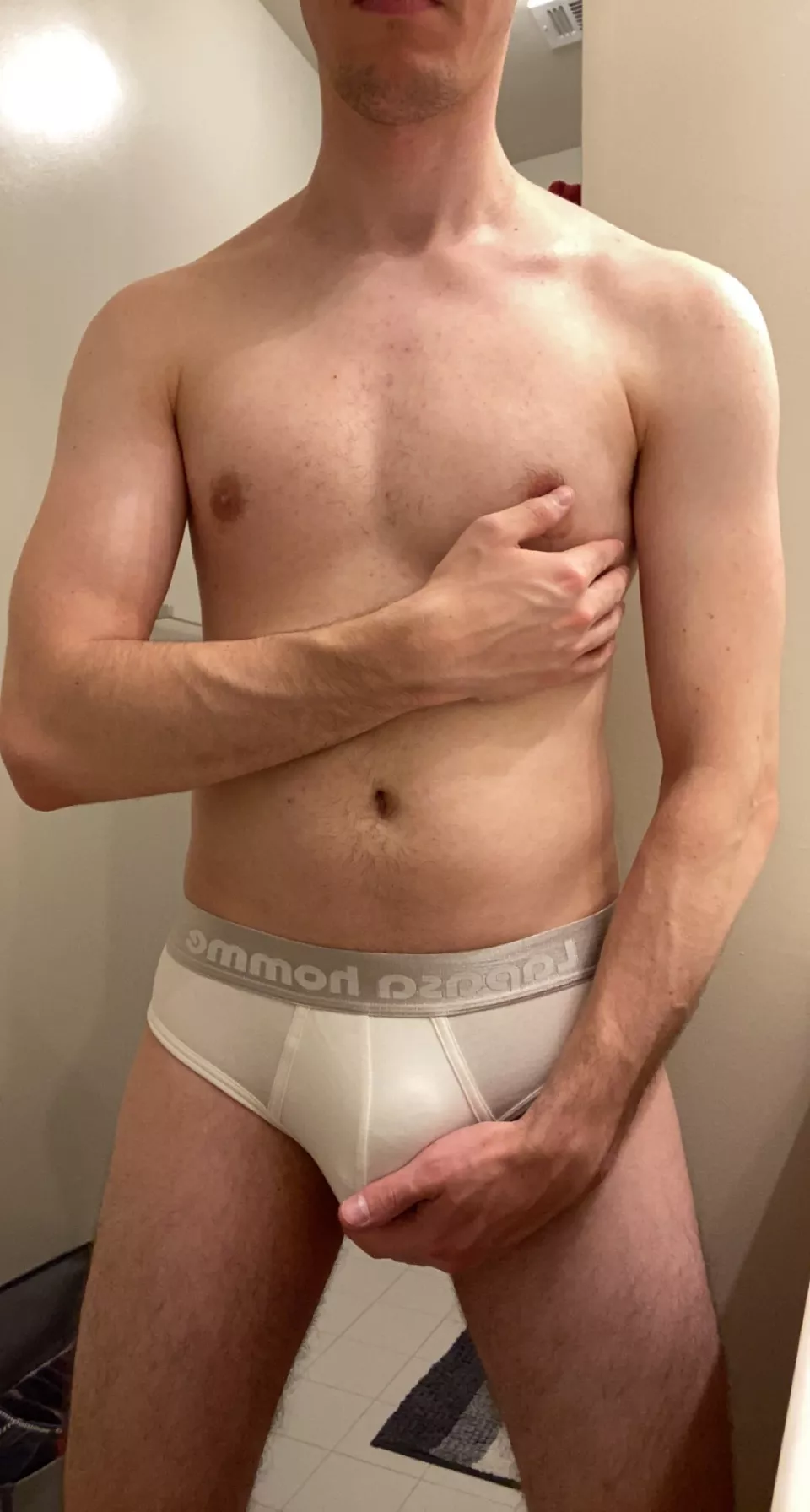 Briefs have a way of holding everything in place… posted by Throwaway323xx