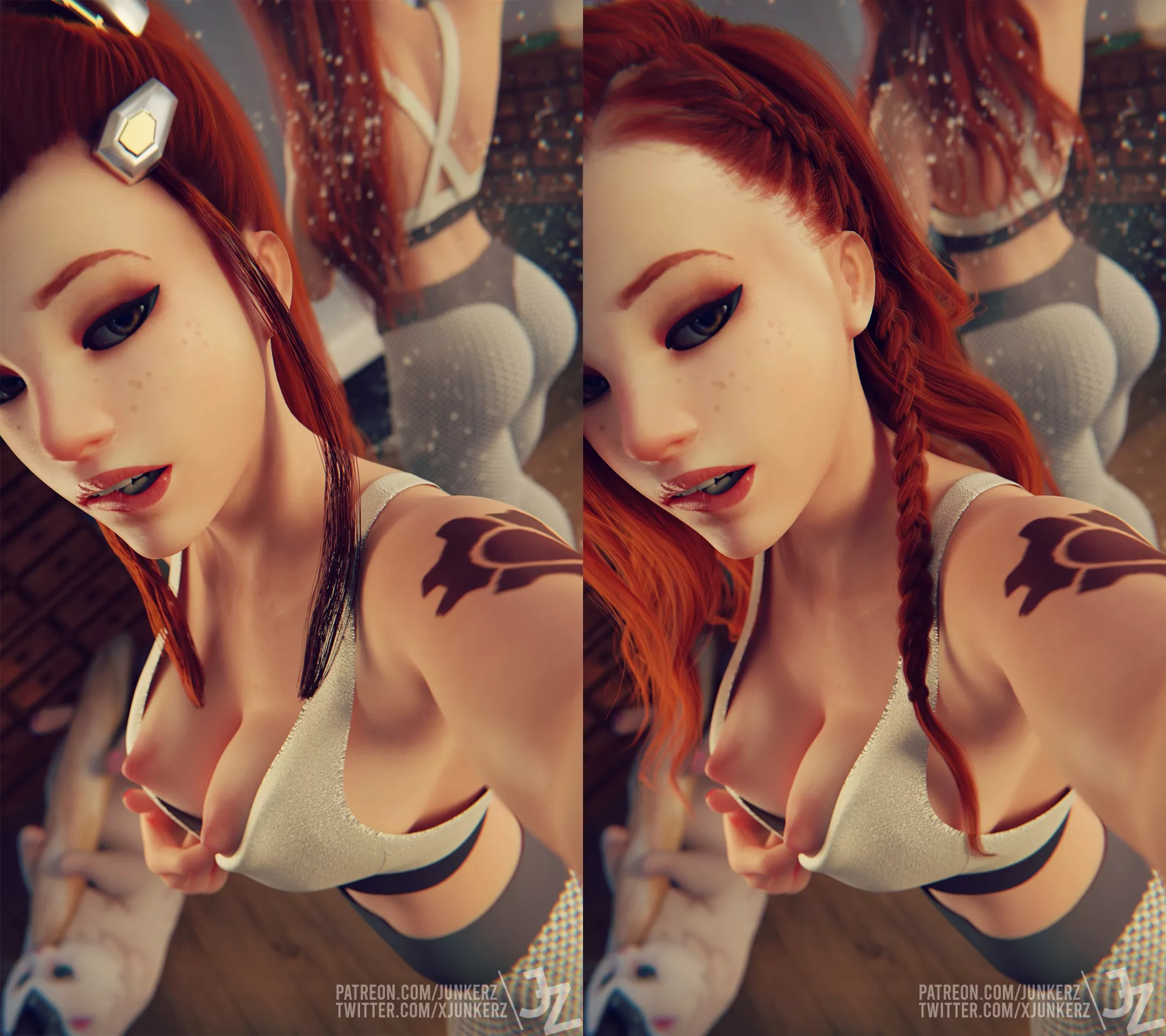 Brigitte - Mirrored (Junkerz) [Overwatch] posted by Kuro-Oji