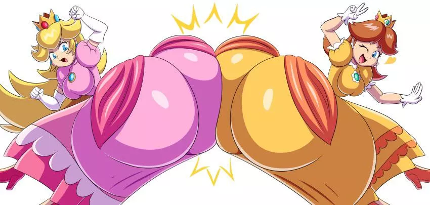 Bubble butt princesses (peach and daisy) posted by rainspete